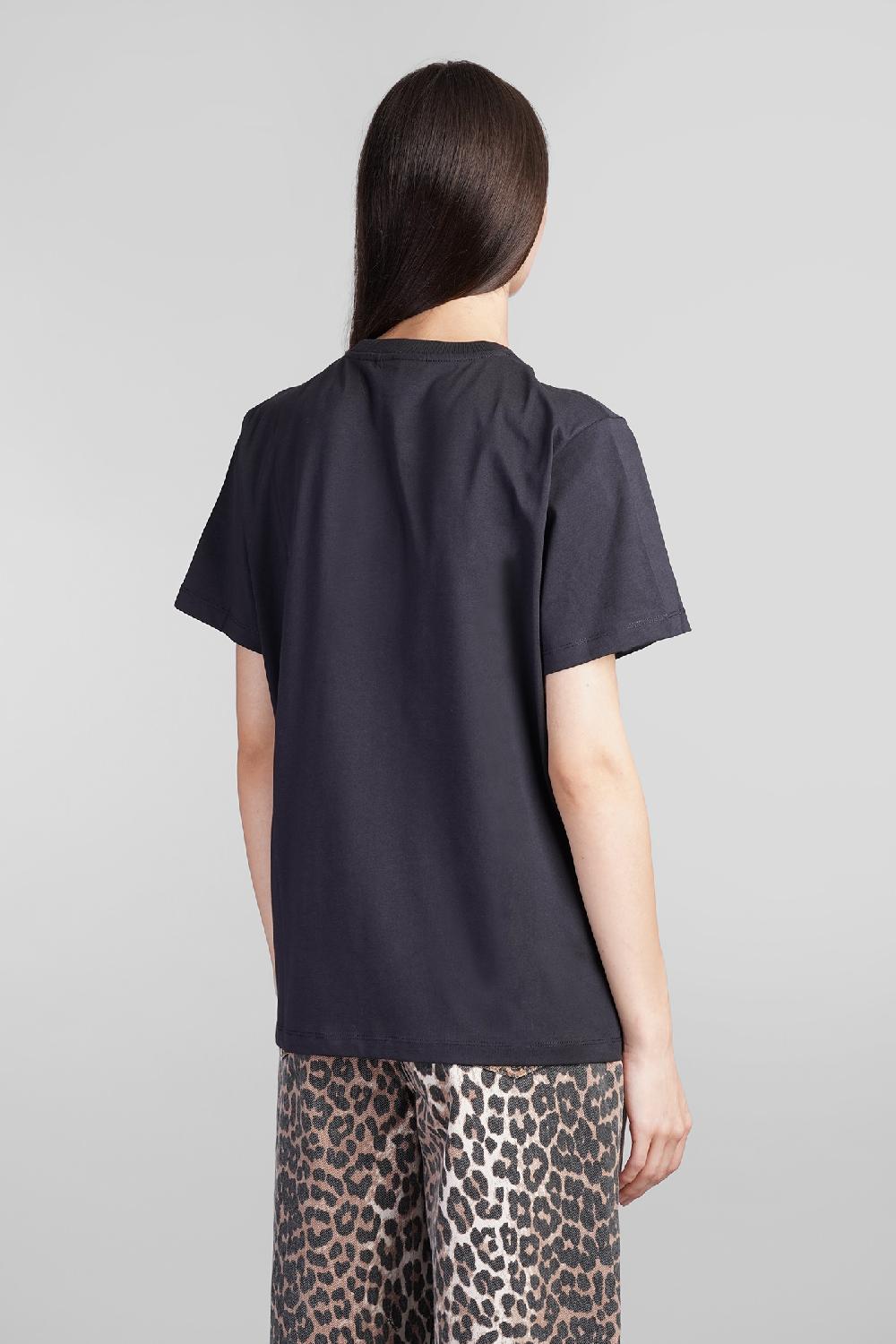 Deliberti Ganni T-shirt In Cotone Nero Cod. 409916 - Deliberti The Luxury Shopping