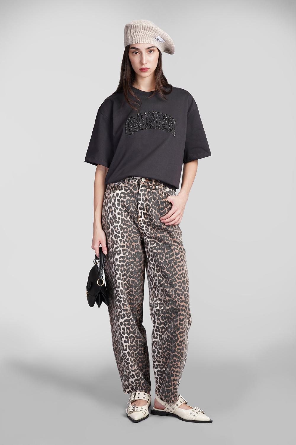 Deliberti Ganni T-shirt In Cotone Nero Cod. 409921 - Deliberti The Luxury Shopping