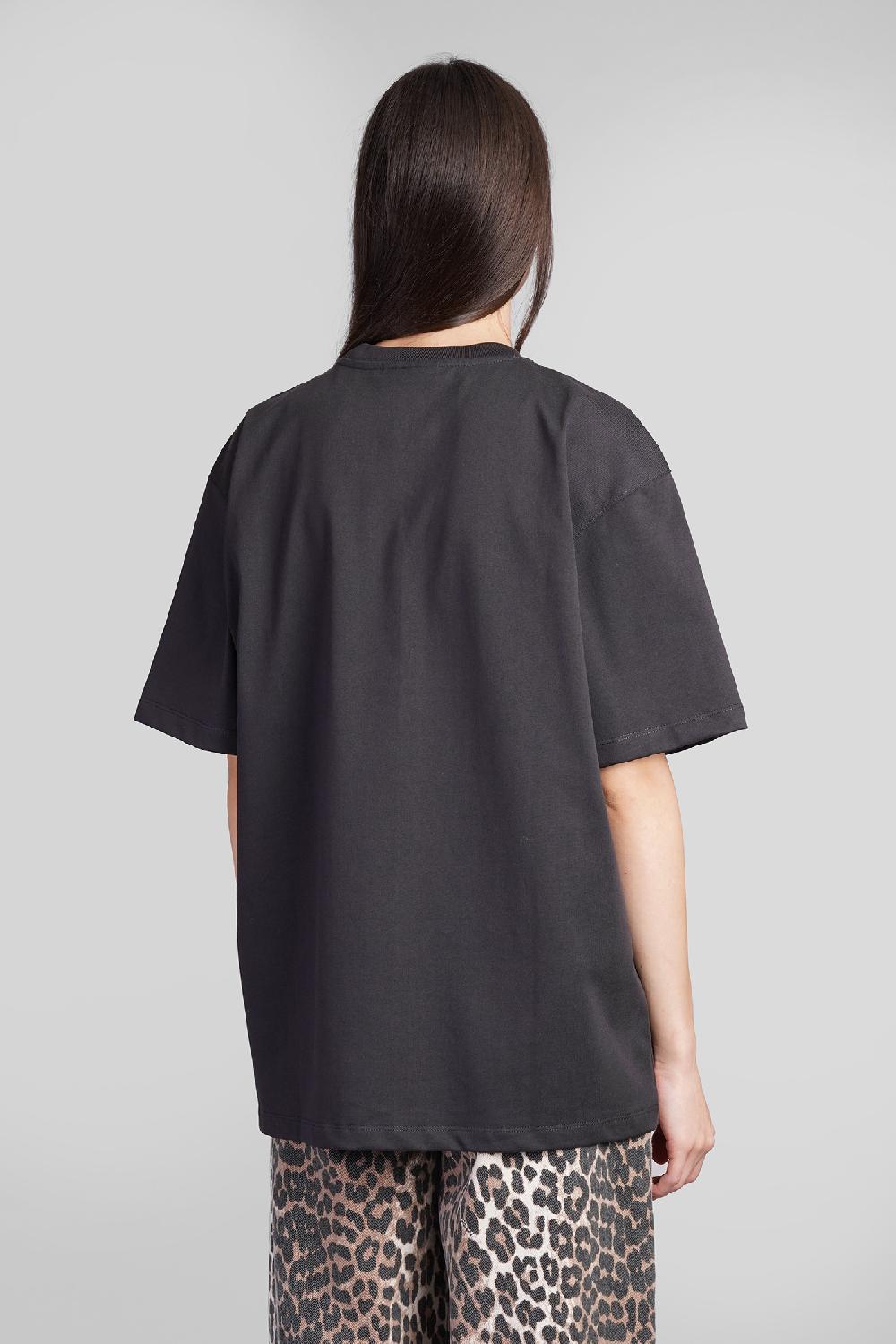 Deliberti Ganni T-shirt In Cotone Nero Cod. 409921 - Deliberti The Luxury Shopping