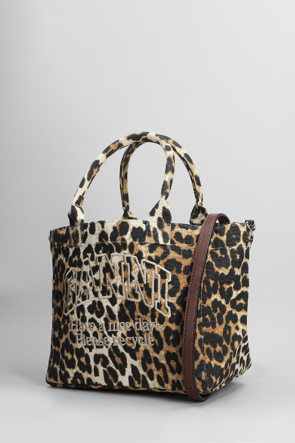 Deliberti Ganni Tote In Cotone Animalier Cod. 403485 - Deliberti The Luxury Shopping