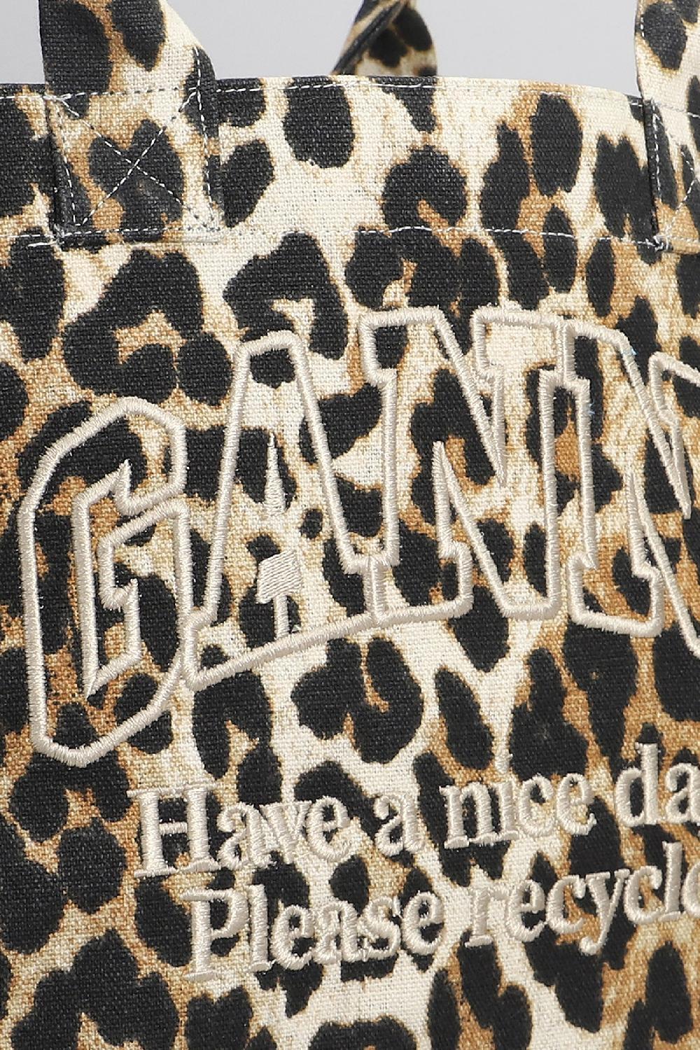 Deliberti Ganni Tote In Cotone Animalier Cod. 403485 - Deliberti The Luxury Shopping