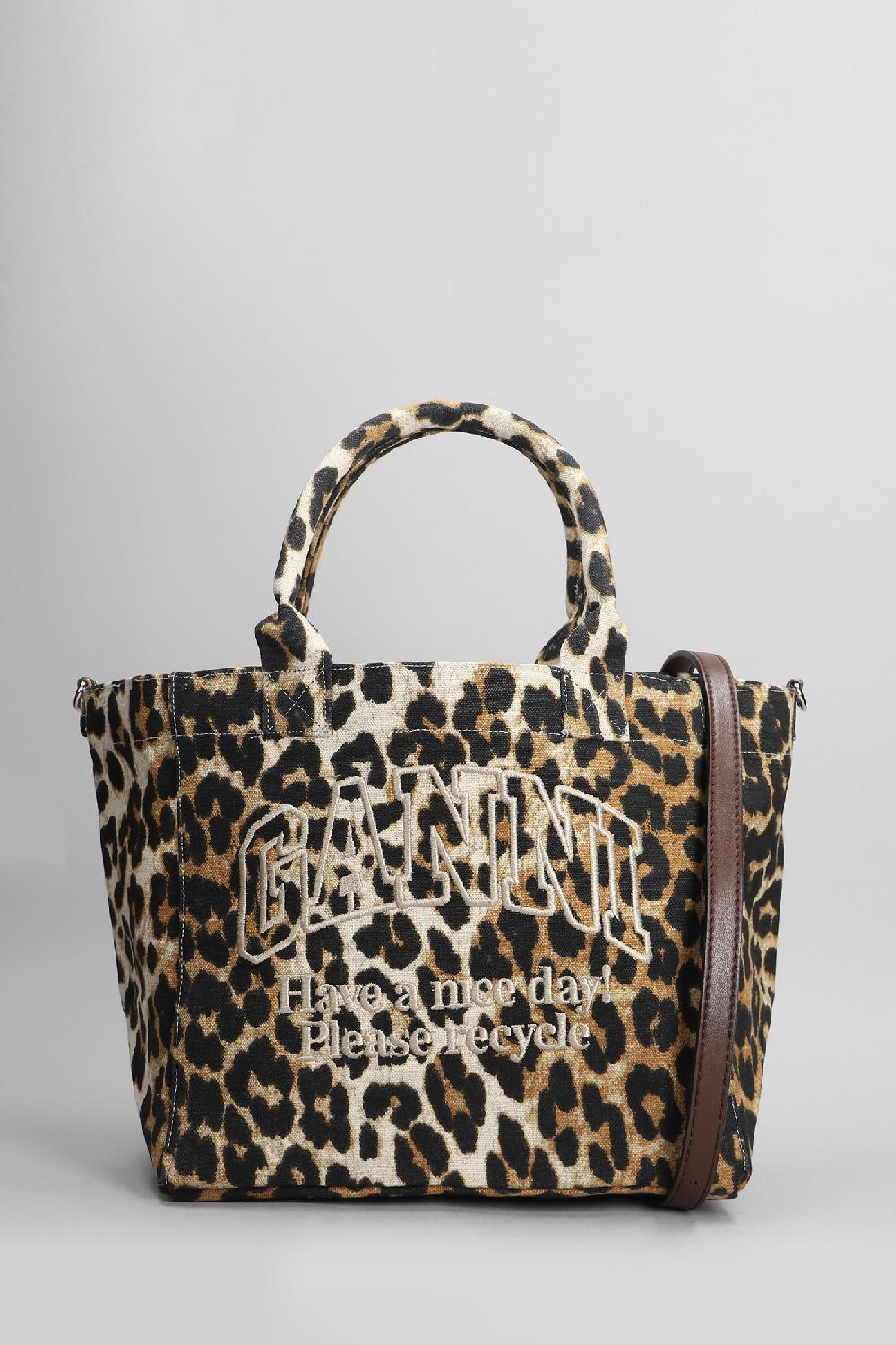 Deliberti Ganni Tote in cotone animalier cod. 403485 - Deliberti The Luxury Shopping