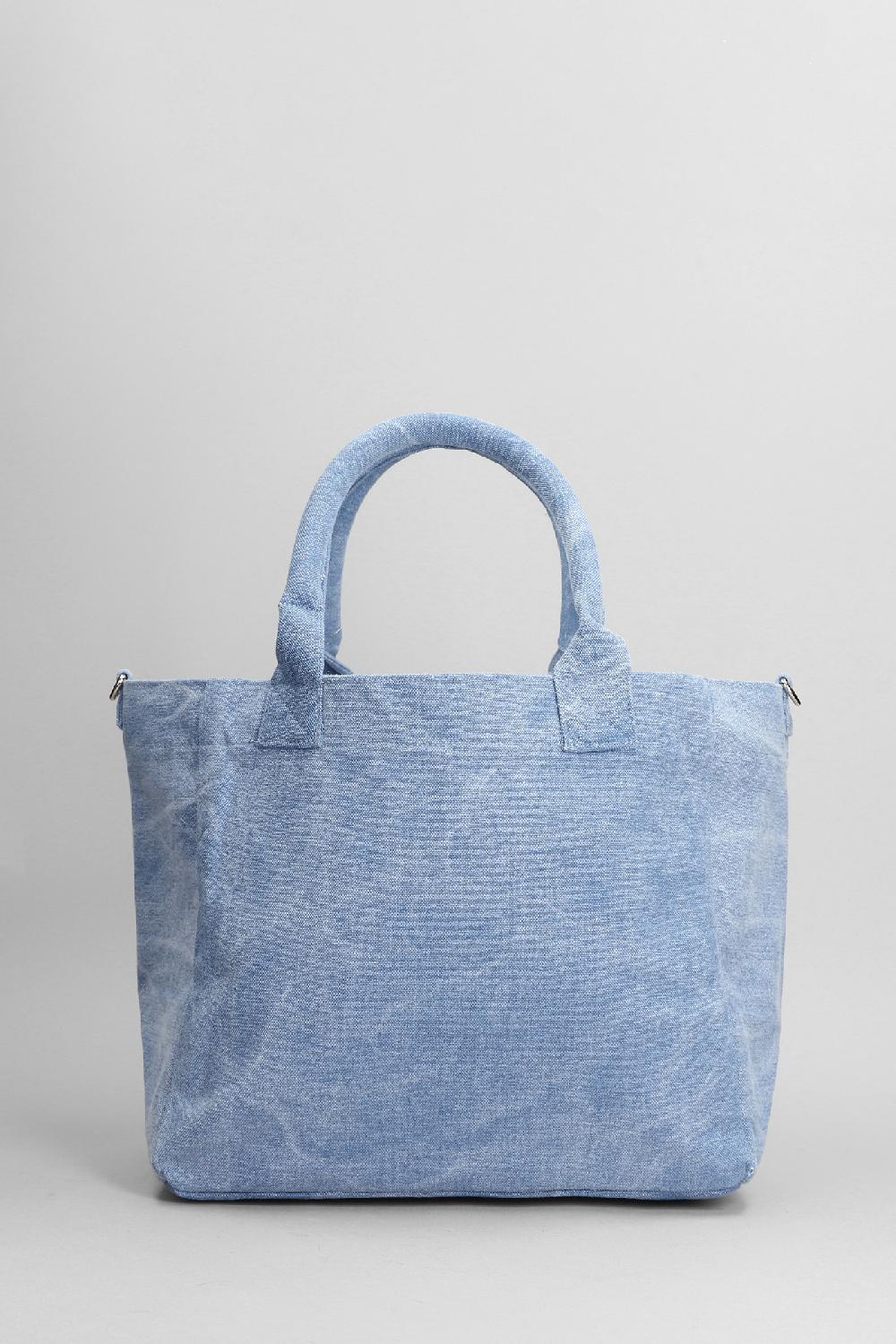 Deliberti Ganni Tote In Cotone Blu Cod. 403484 - Deliberti The Luxury Shopping