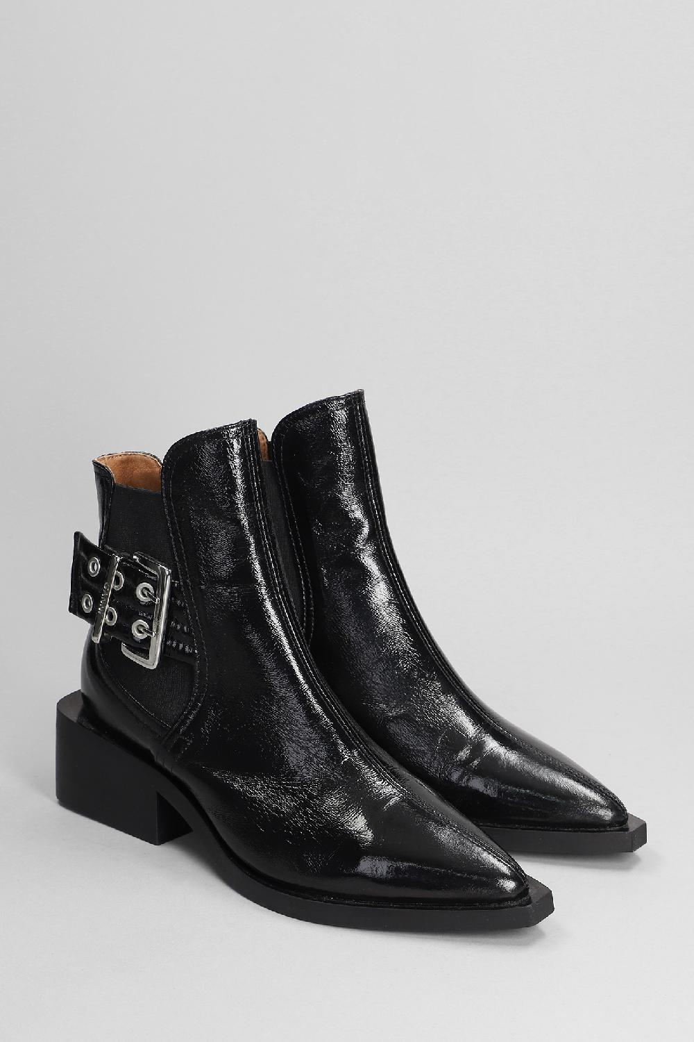 Deliberti Ganni Tronchetti Tacco Alto In Poliestere Nero Cod. 403462 - Deliberti The Luxury Shopping