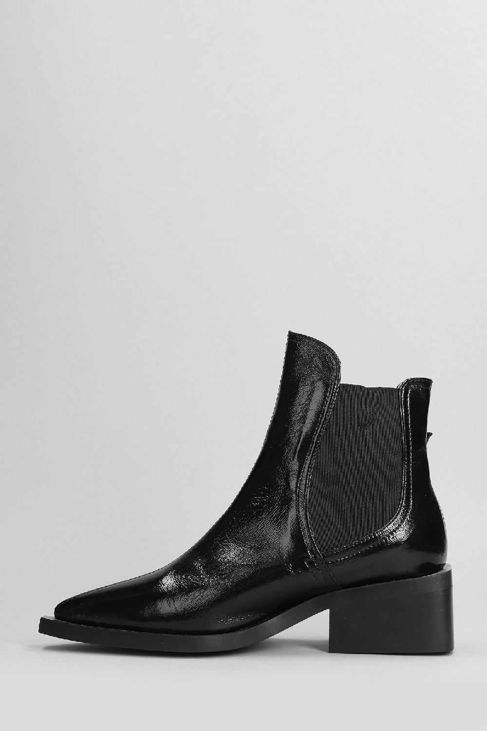 Deliberti Ganni Tronchetti Tacco Alto In Poliestere Nero Cod. 403462 - Deliberti The Luxury Shopping