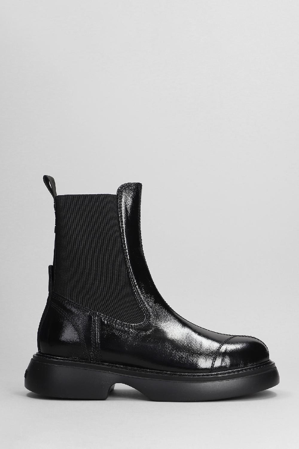 Deliberti Ganni Tronchetti tacco alto in poliestere nero cod. 403460 - Deliberti The Luxury Shopping