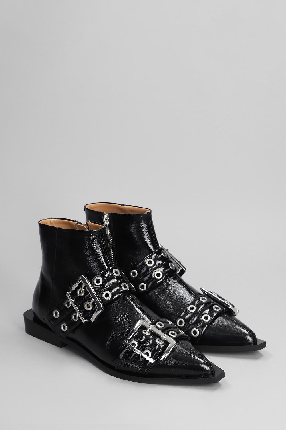 Deliberti Ganni Tronchetti Tacco Basso In Poliestere Nero Cod. 402393 - Deliberti The Luxury Shopping