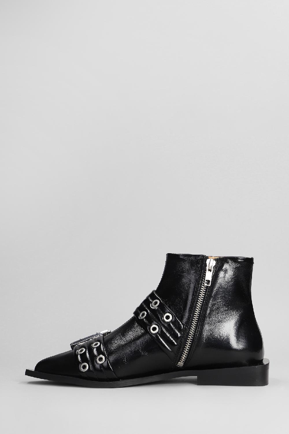 Deliberti Ganni Tronchetti Tacco Basso In Poliestere Nero Cod. 402393 - Deliberti The Luxury Shopping
