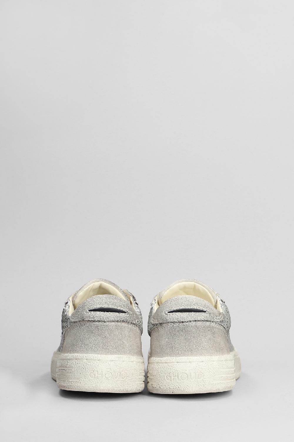 Deliberti Ghoud Sneakers Lido Brushed In Glitter Argento Cod. 409023 - Deliberti The Luxury Shopping