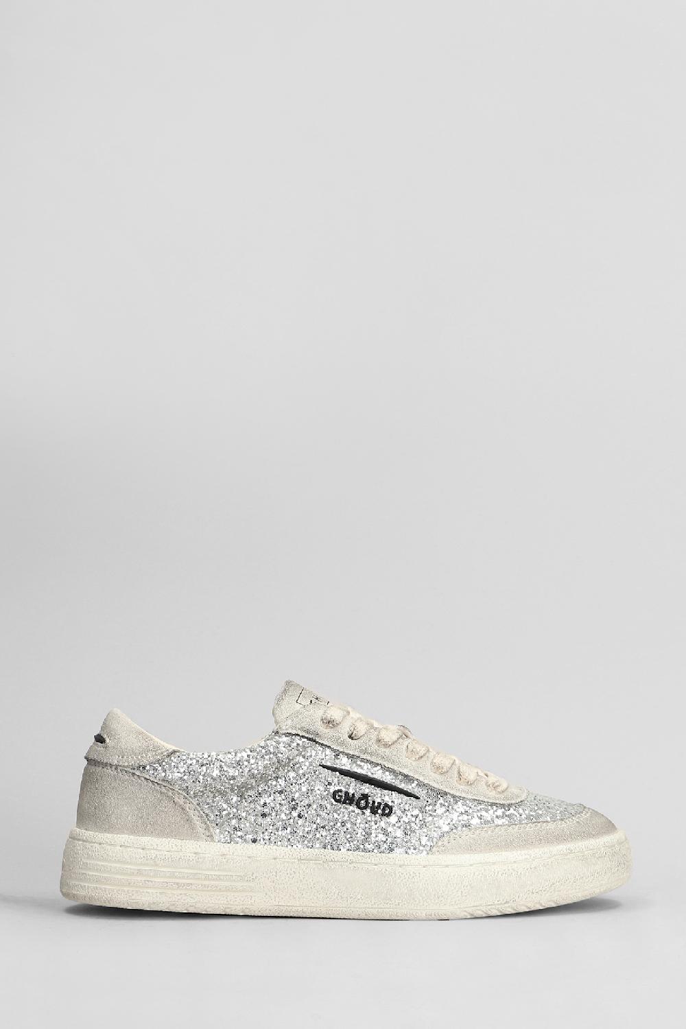 Deliberti Ghoud Sneakers lido brushed in glitter argento cod. 409023 - Deliberti The Luxury Shopping