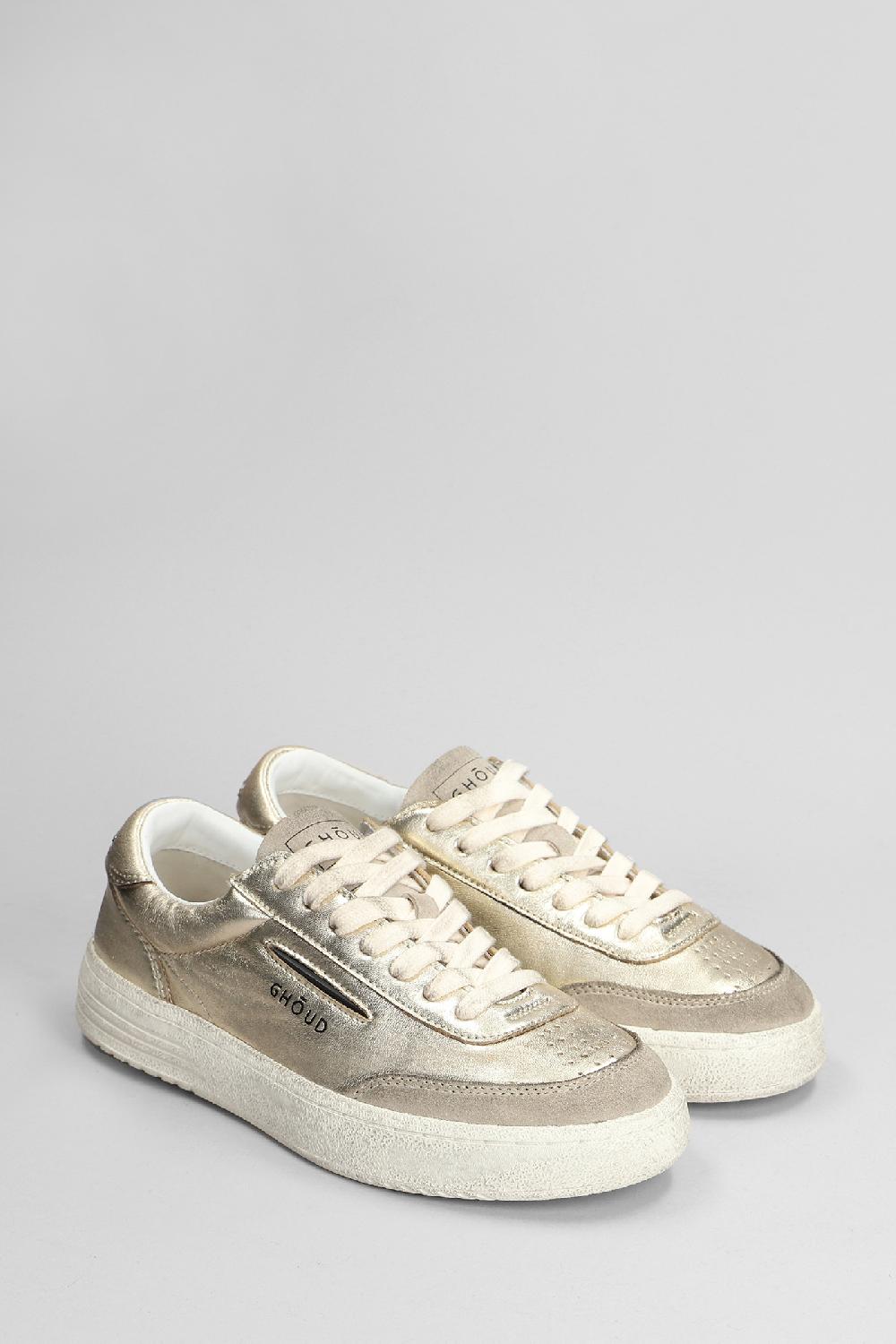 Deliberti Ghoud Sneakers Lido Brushed In Pelle Oro Cod. 409027 - Deliberti The Luxury Shopping