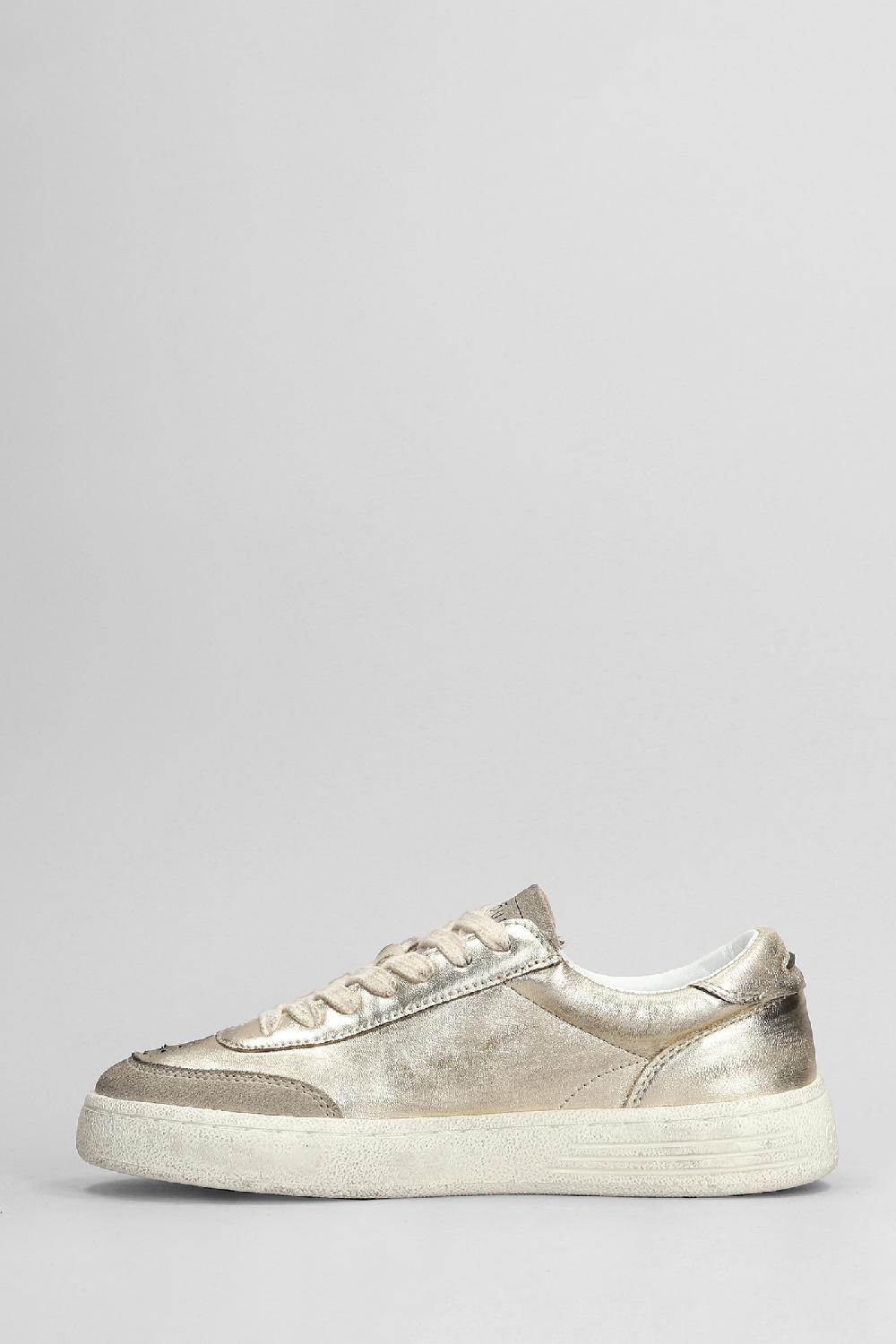 Deliberti Ghoud Sneakers Lido Brushed In Pelle Oro Cod. 409027 - Deliberti The Luxury Shopping