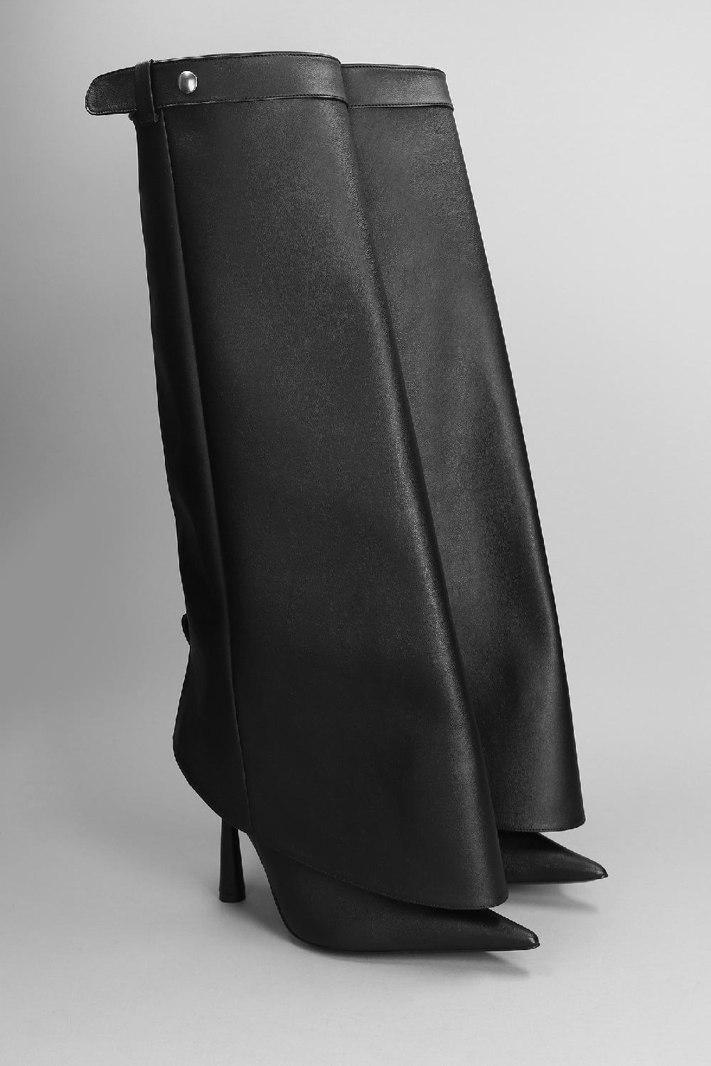 Deliberti Giaborghini Stivali Tacco Alto Florence In Pelle Nera Cod. 403936 - Deliberti The Luxury Shopping