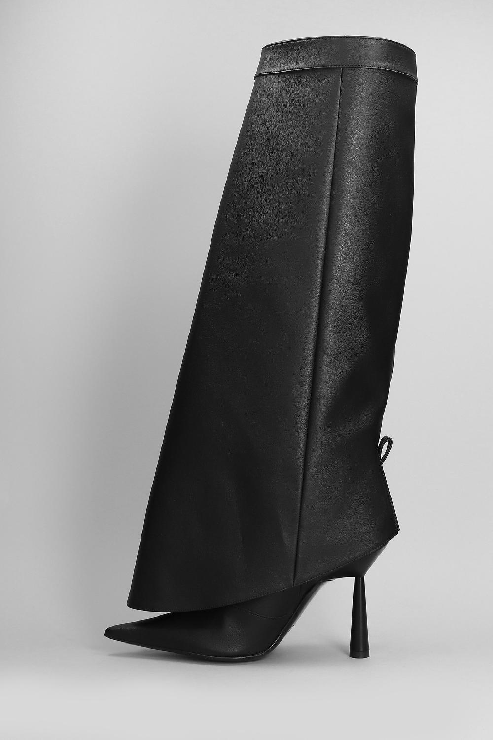 Deliberti Giaborghini Stivali Tacco Alto Florence In Pelle Nera Cod. 403936 - Deliberti The Luxury Shopping