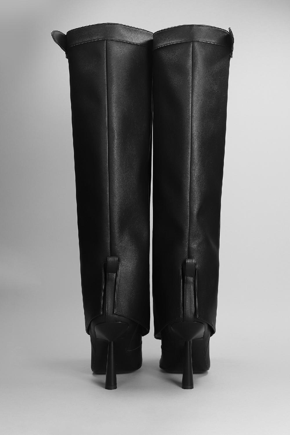 Deliberti Giaborghini Stivali Tacco Alto Florence In Pelle Nera Cod. 403936 - Deliberti The Luxury Shopping