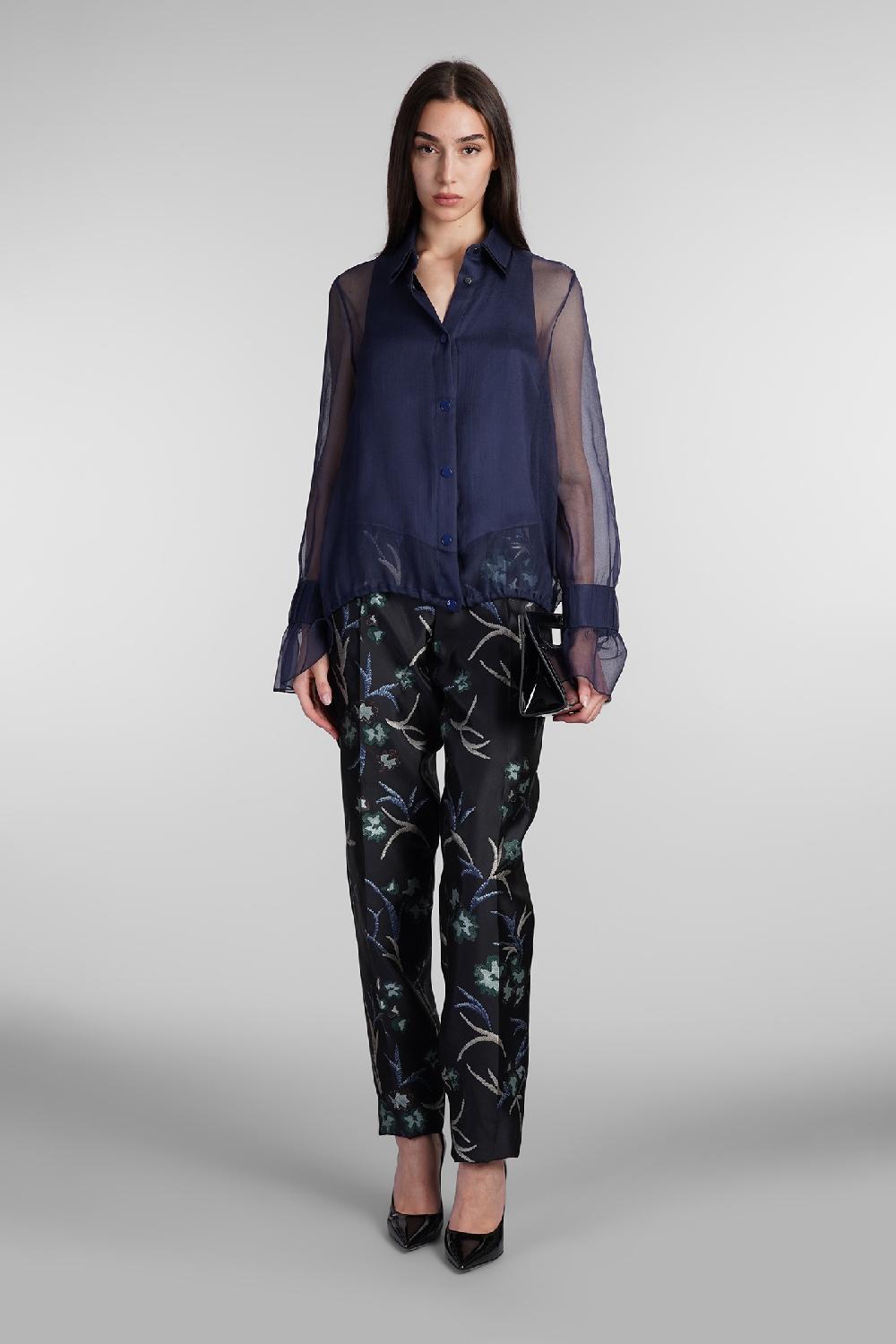 Deliberti Giorgio Armani Camicia In Seta Blu Cod. 407683 - Deliberti The Luxury Shopping