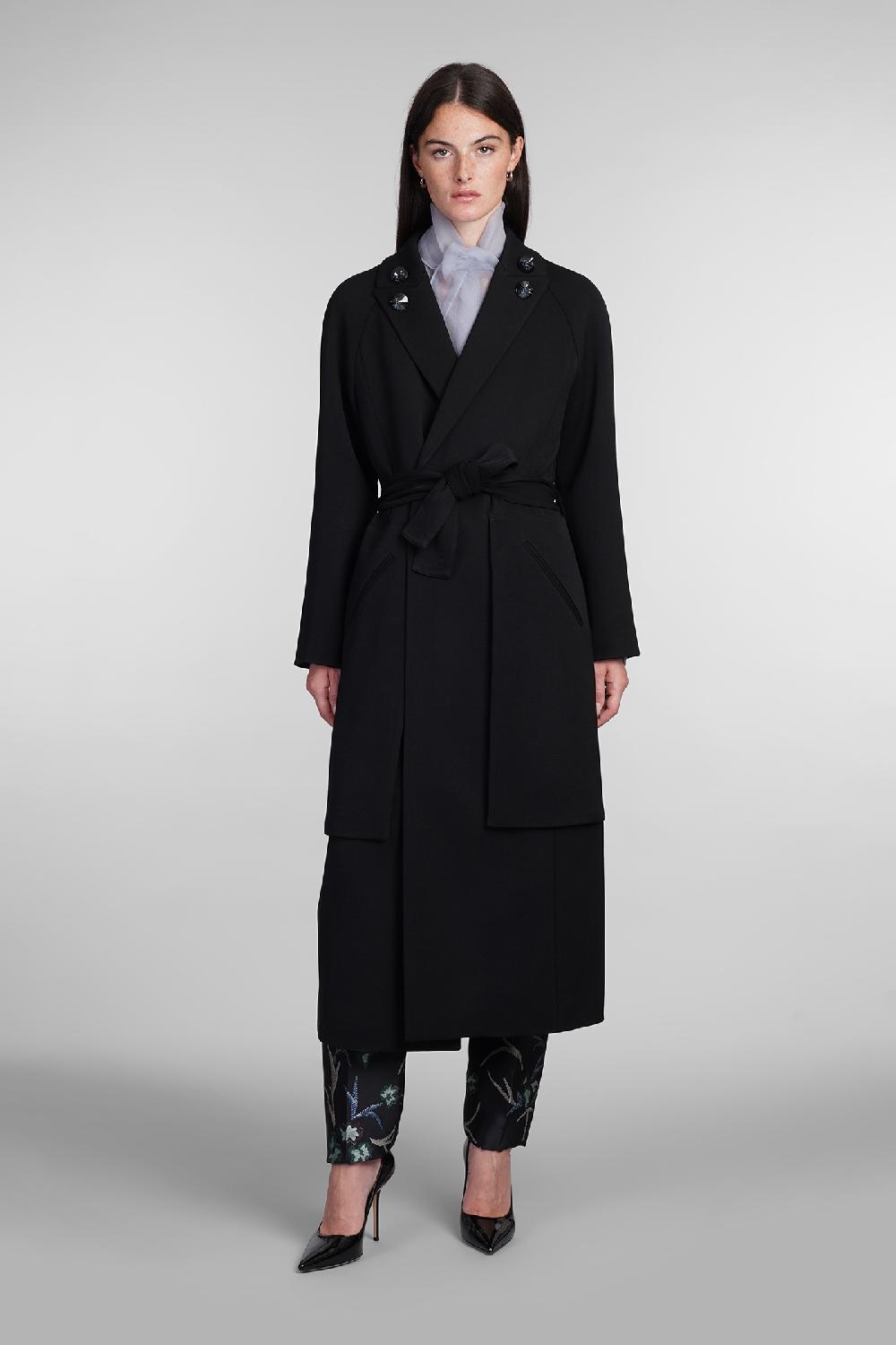 Deliberti Giorgio Armani Cappotto In Lana Nera Cod. 403743 - Deliberti The Luxury Shopping