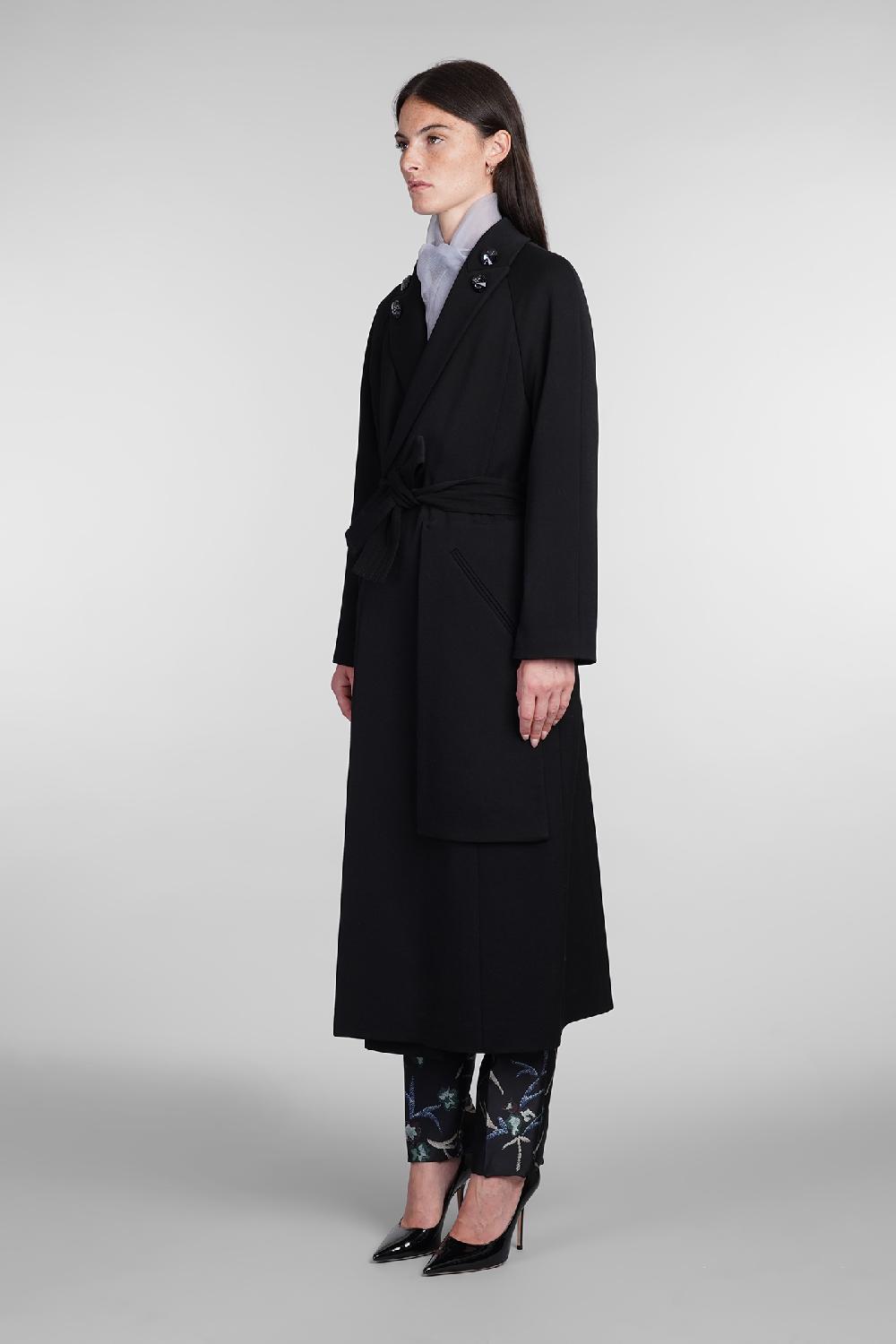 Deliberti Giorgio Armani Cappotto In Lana Nera Cod. 403743 - Deliberti The Luxury Shopping