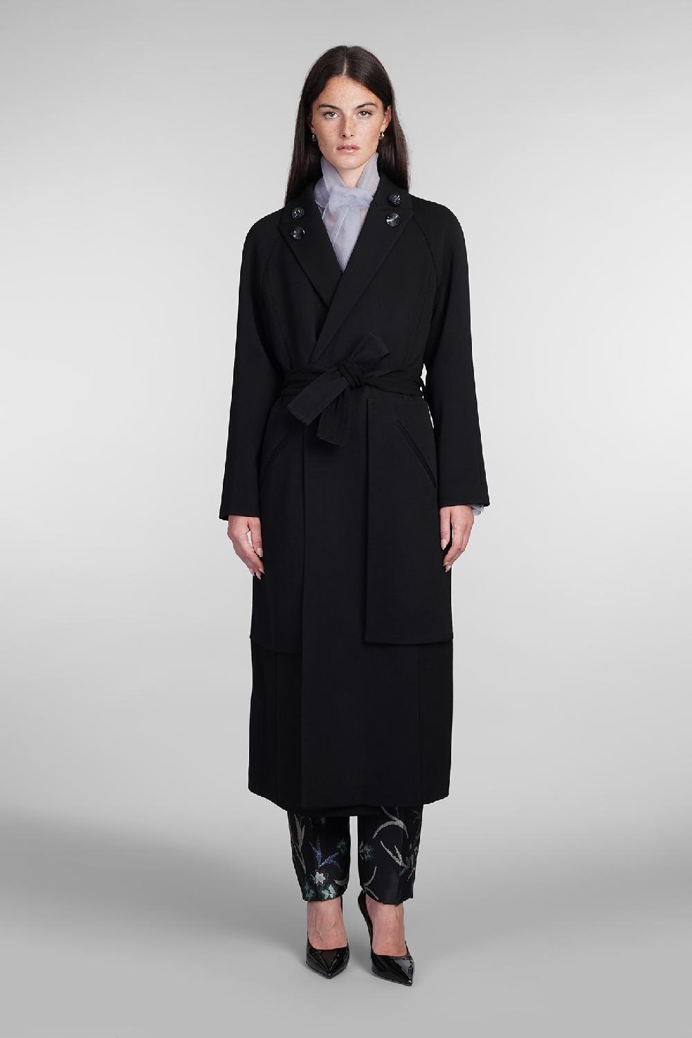 Deliberti Giorgio Armani Cappotto in lana nera cod. 403743 - Deliberti The Luxury Shopping