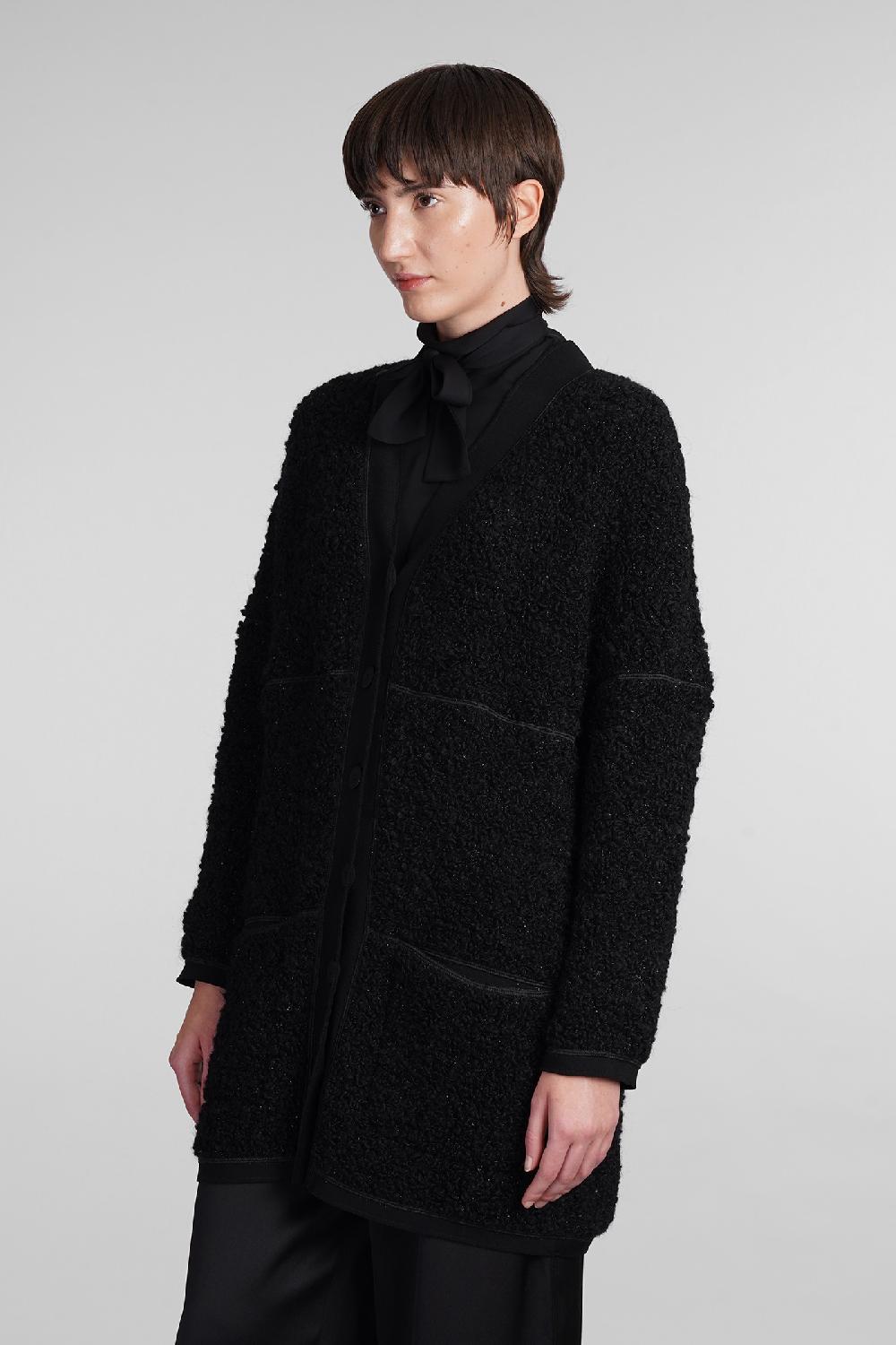 Deliberti Giorgio Armani Cardigan In Lana Nera Cod. 403591 - Deliberti The Luxury Shopping