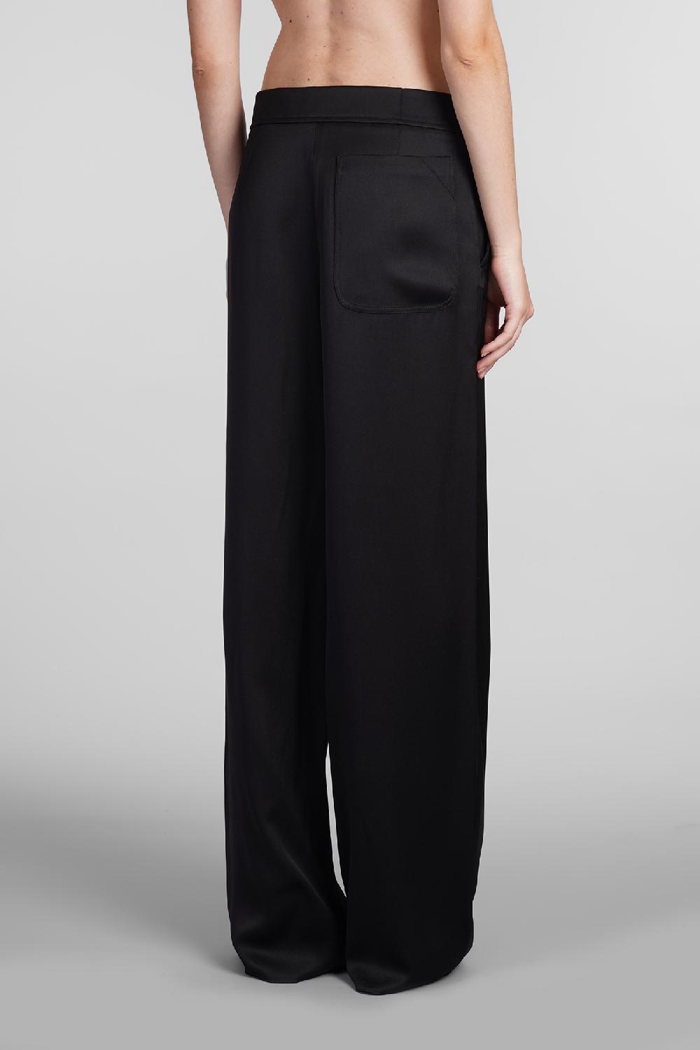 Deliberti Giorgio Armani Pantalone In Seta Nera Cod. 403594 - Deliberti The Luxury Shopping