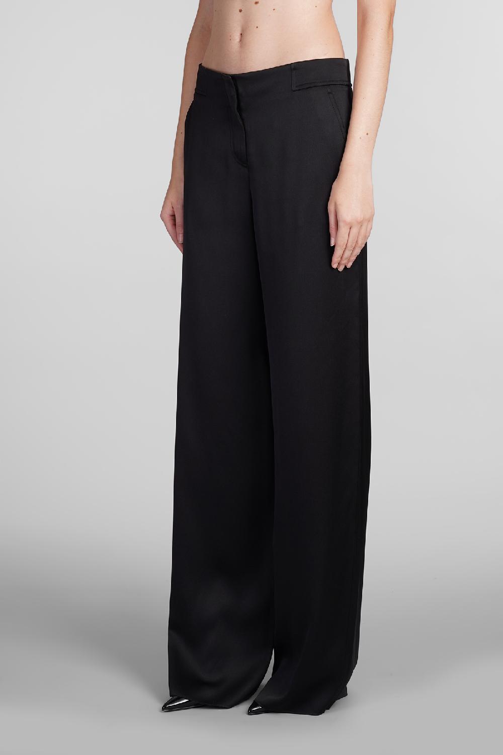Deliberti Giorgio Armani Pantalone In Seta Nera Cod. 403594 - Deliberti The Luxury Shopping