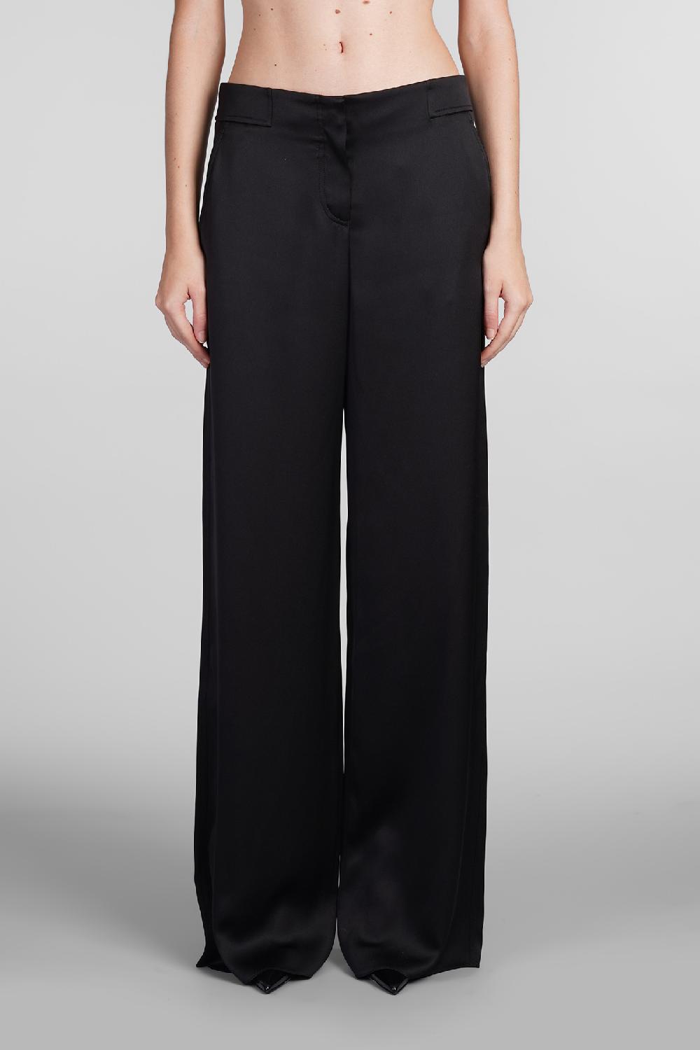 Deliberti Giorgio Armani Pantalone in seta nera cod. 403594 - Deliberti The Luxury Shopping