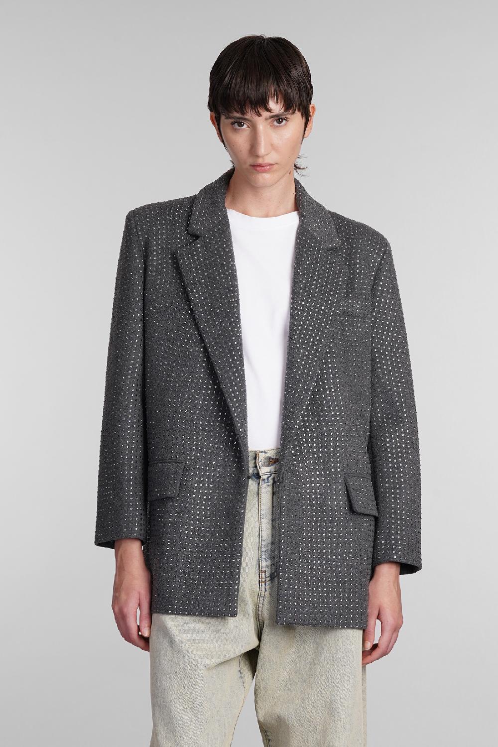 Deliberti Giuseppe di Morabito Blazer in lana grigia cod. 407958 - Deliberti The Luxury Shopping
