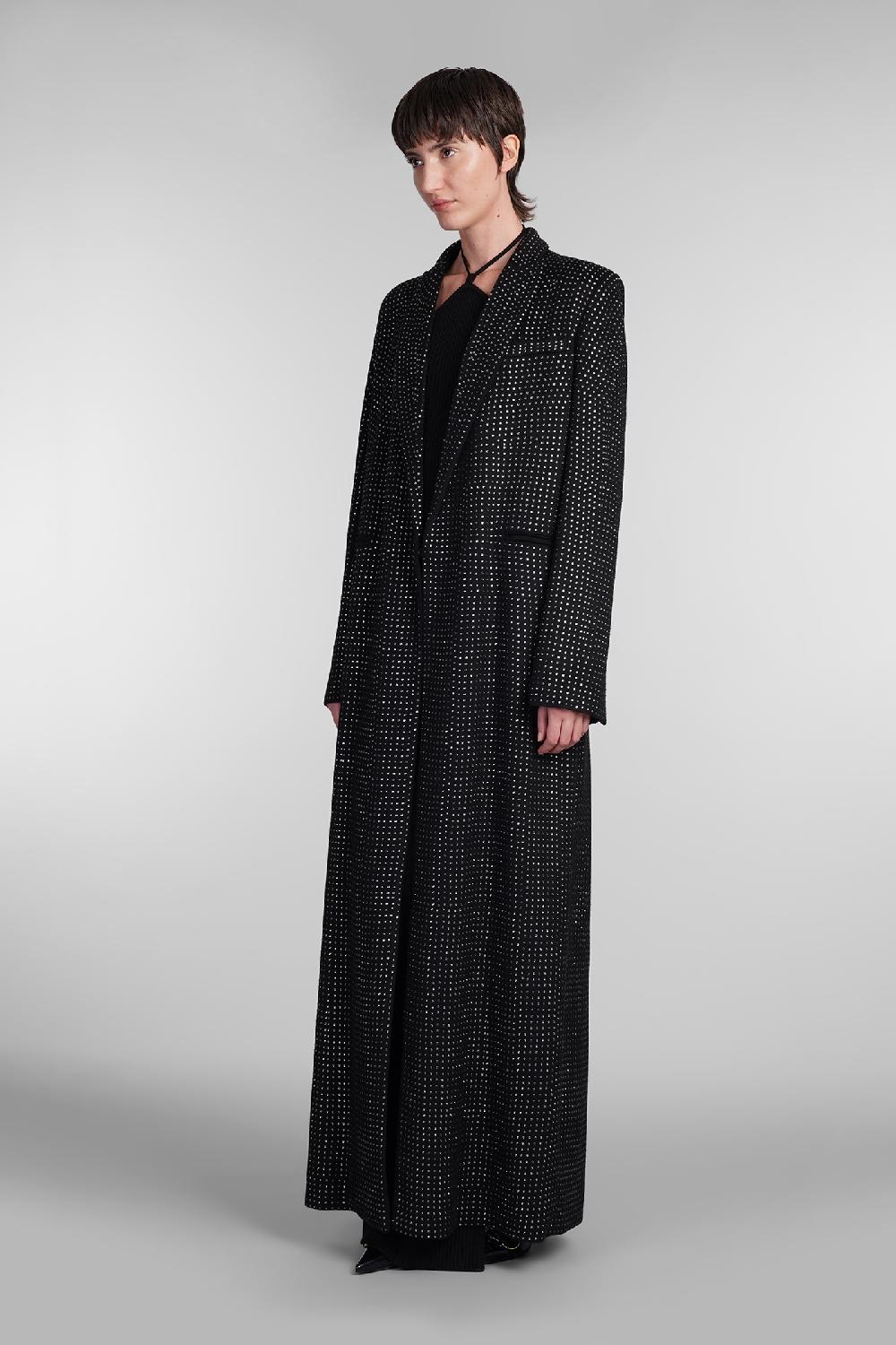 Deliberti Giuseppe Di Morabito Cappotto In Lana Nera Cod. 407964 - Deliberti The Luxury Shopping