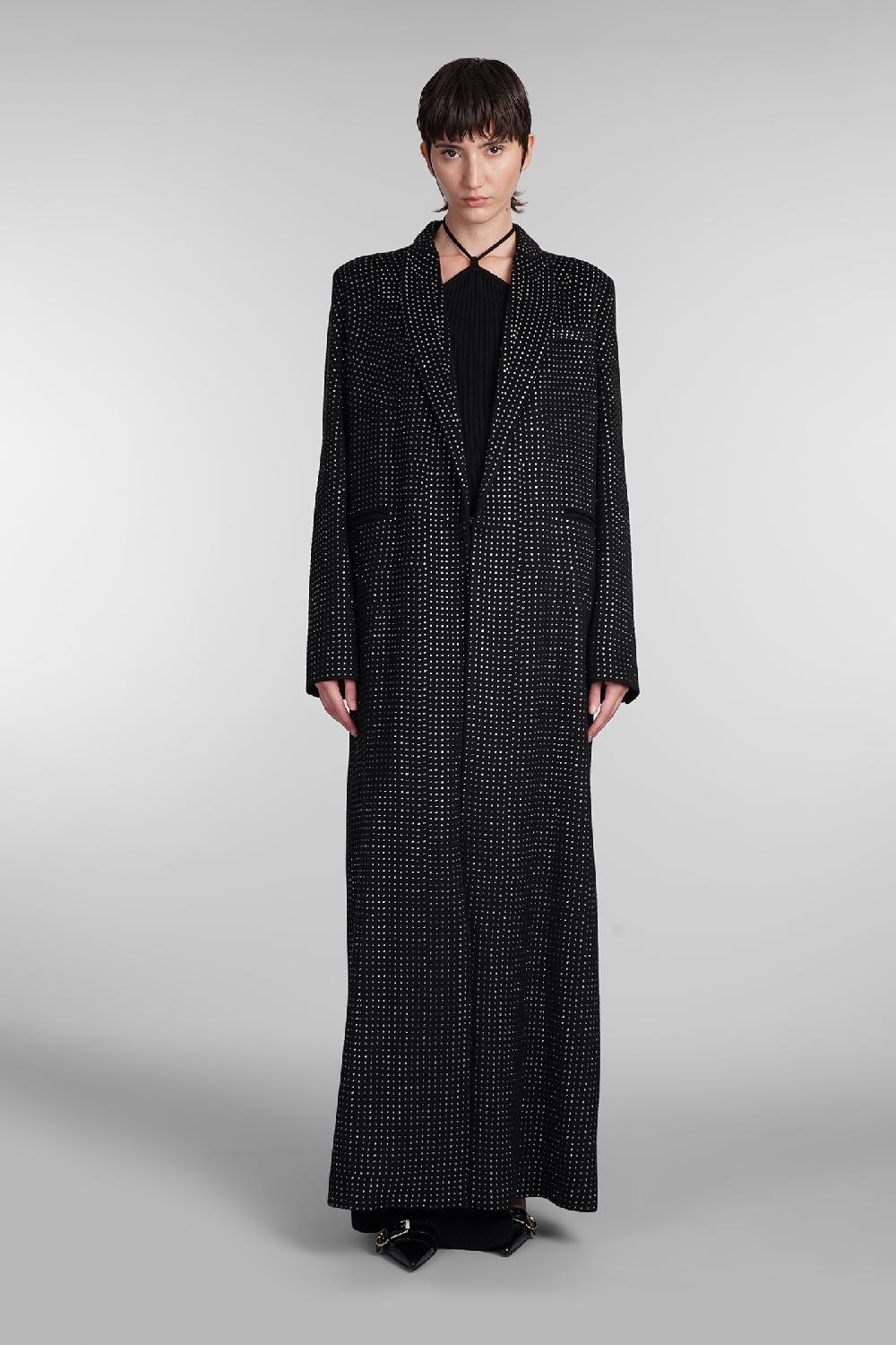 Deliberti Giuseppe di Morabito Cappotto in lana nera cod. 407964 - Deliberti The Luxury Shopping