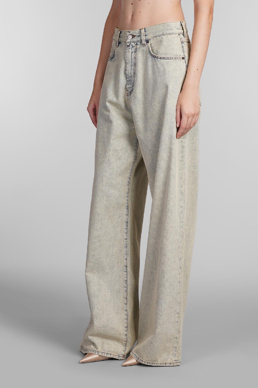 Deliberti Giuseppe Di Morabito Jeans In Cotone Beige Cod. 407960 - Deliberti The Luxury Shopping