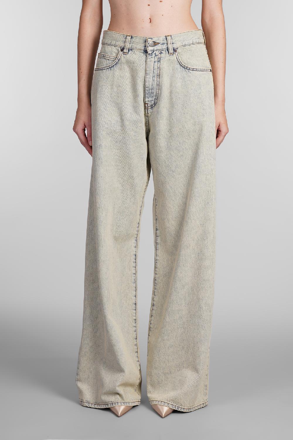 Deliberti Giuseppe di Morabito Jeans in cotone beige cod. 407960 - Deliberti The Luxury Shopping