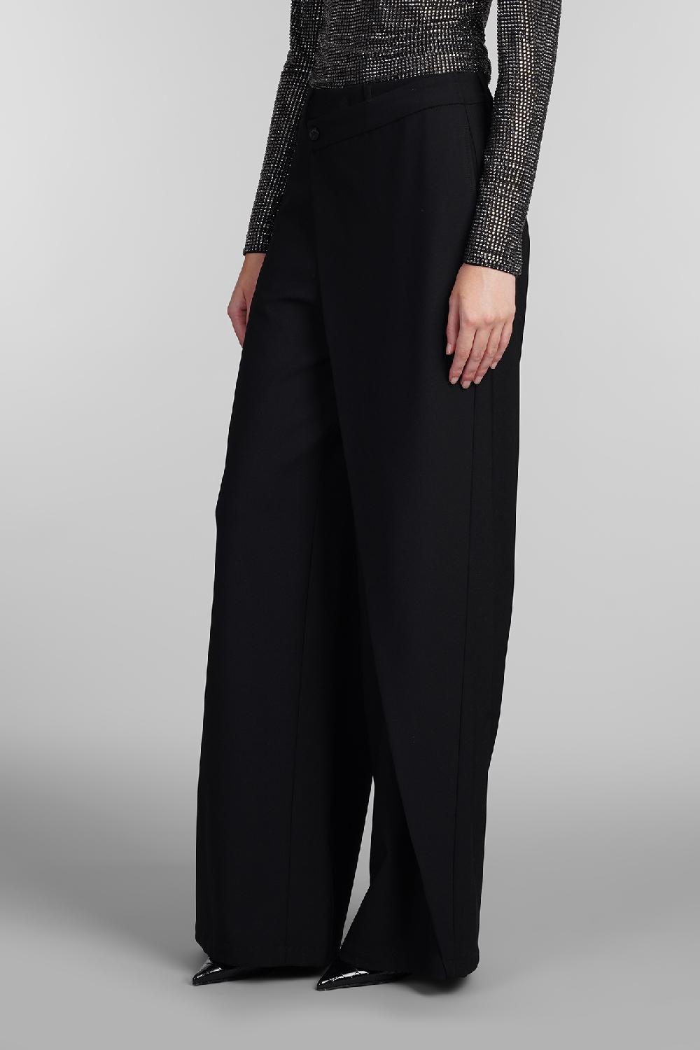 Deliberti Giuseppe Di Morabito Pantalone In Lana Nera Cod. 407962 - Deliberti The Luxury Shopping