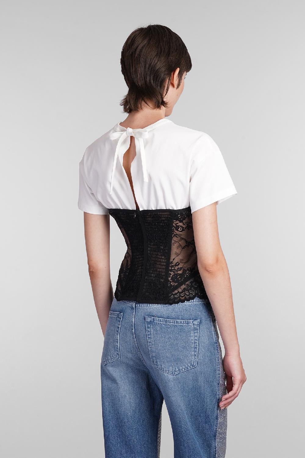 Deliberti Giuseppe Di Morabito Topwear In Cotone Bianco Cod. 405031 - Deliberti The Luxury Shopping