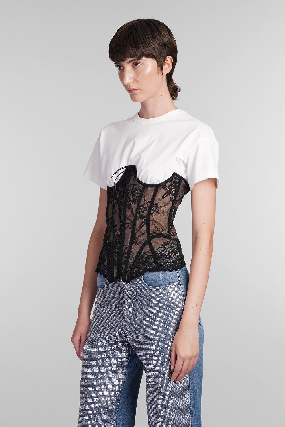 Deliberti Giuseppe Di Morabito Topwear In Cotone Bianco Cod. 405031 - Deliberti The Luxury Shopping