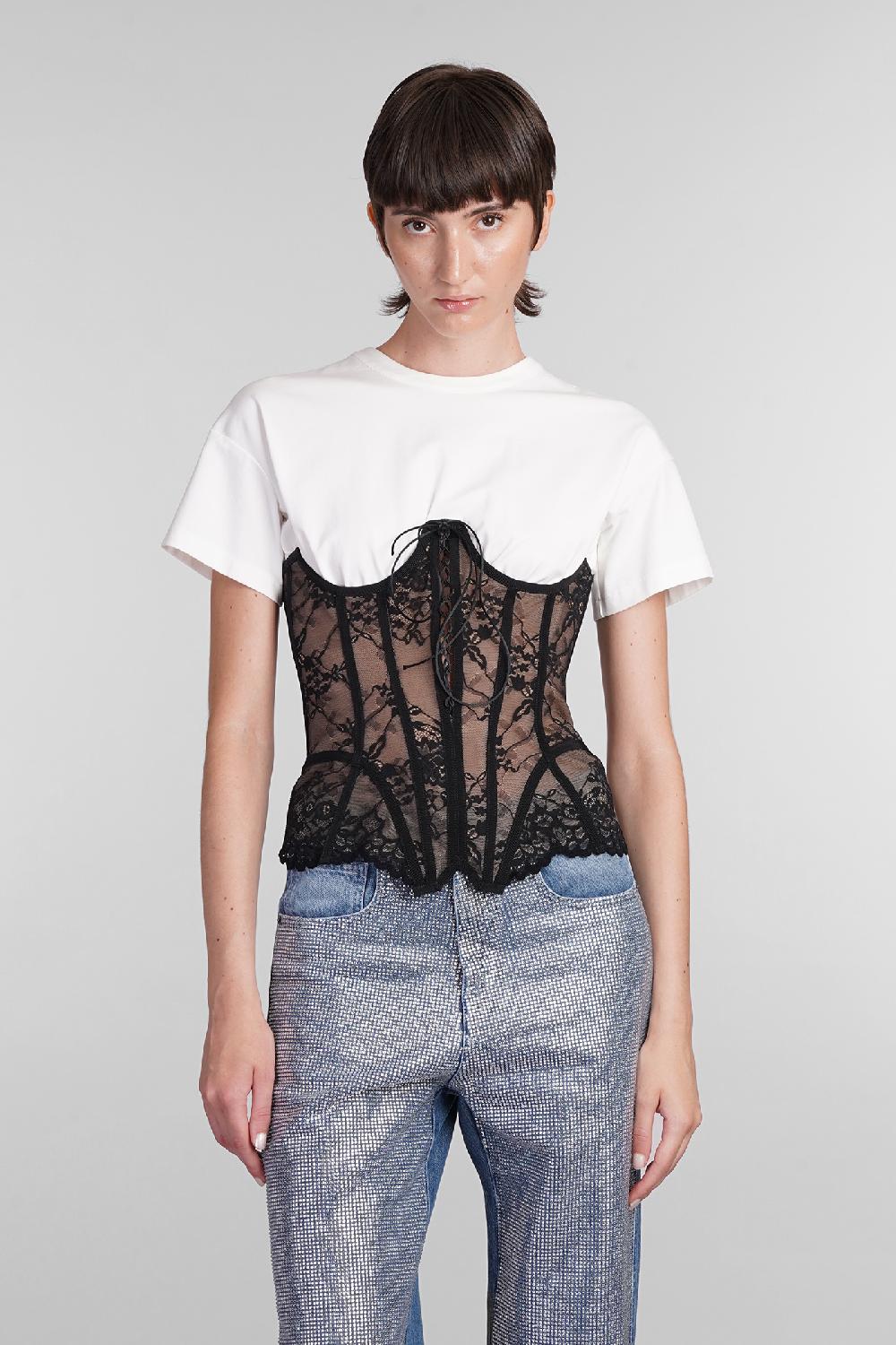 Deliberti Giuseppe di Morabito Topwear in cotone bianco cod. 405031 - Deliberti The Luxury Shopping