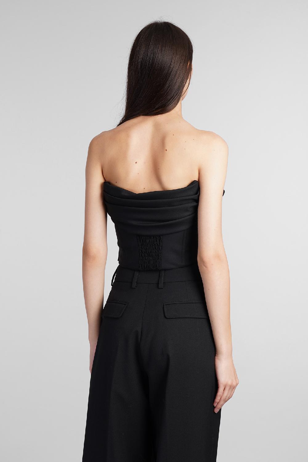 Deliberti Giuseppe Di Morabito Topwear In Lana Nera Cod. 409036 - Deliberti The Luxury Shopping