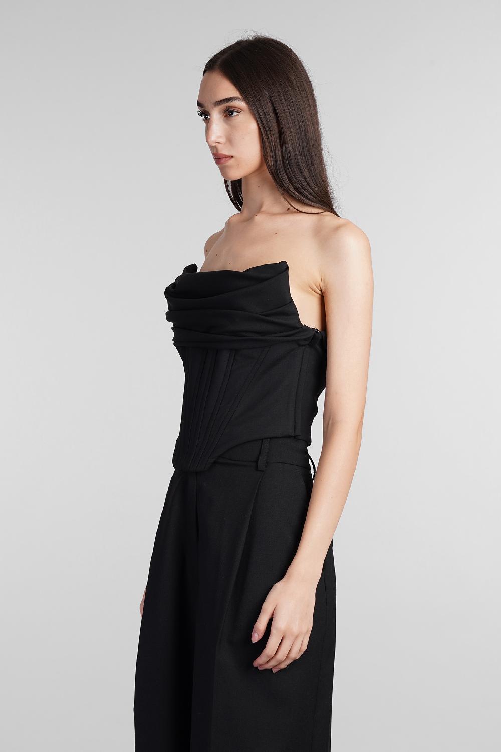Deliberti Giuseppe Di Morabito Topwear In Lana Nera Cod. 409036 - Deliberti The Luxury Shopping