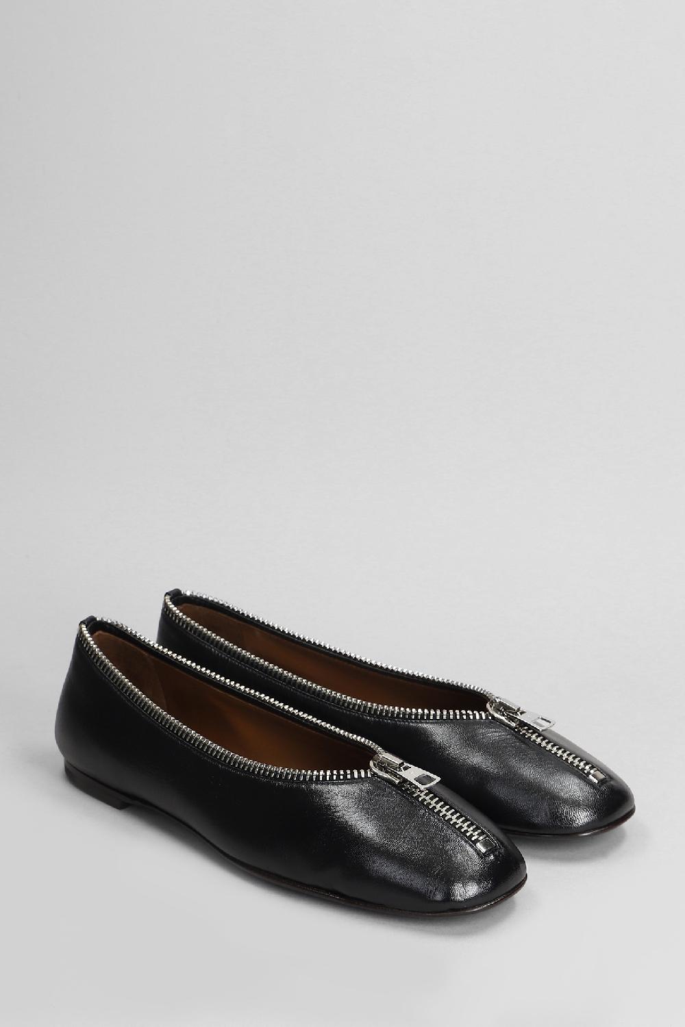 Deliberti Giuseppe Zanotti Ballerine Oriane In Pelle Nera Cod. 405588 - Deliberti The Luxury Shopping