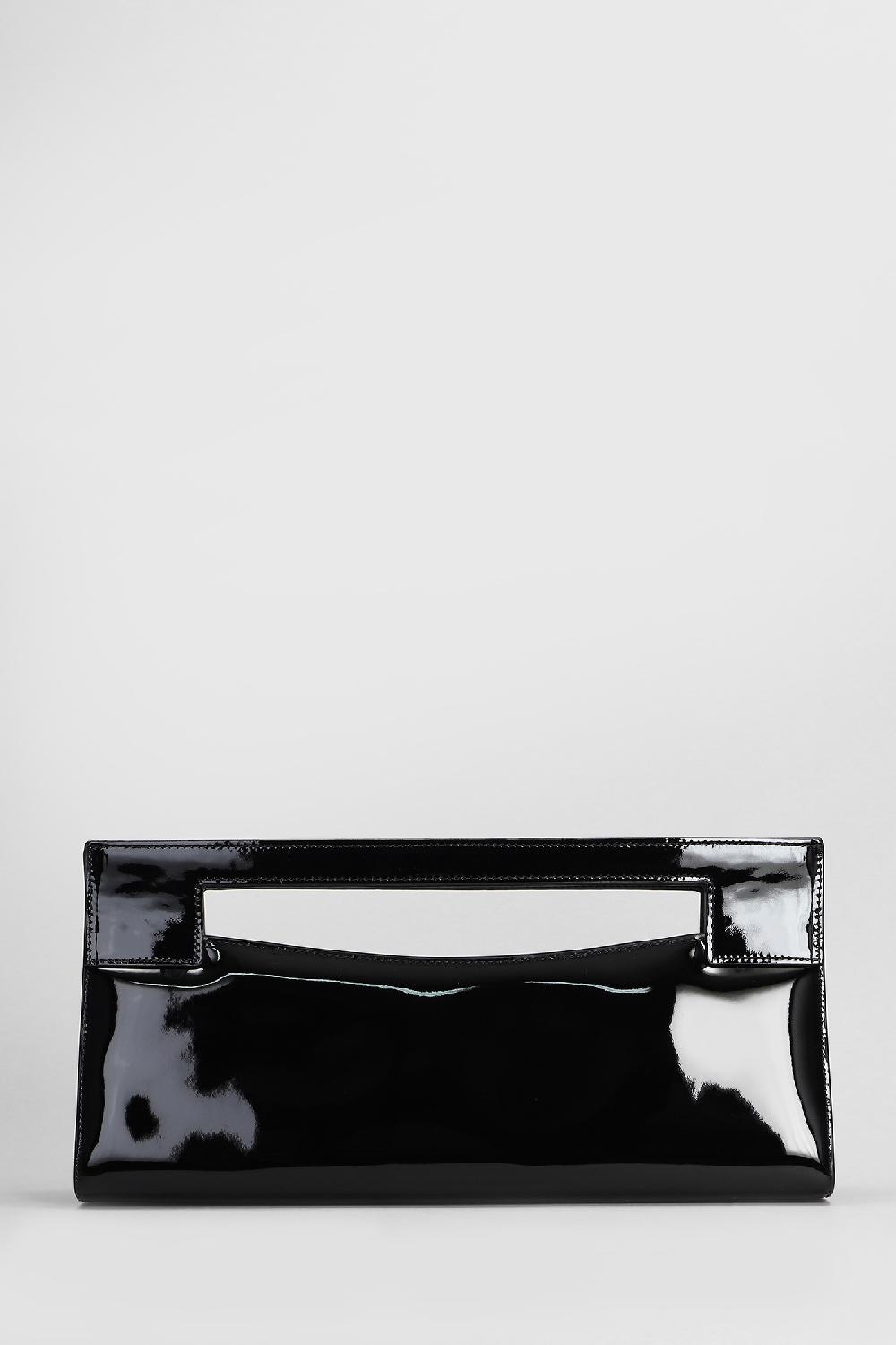 Deliberti Giuseppe Zanotti Borsa A Mano Party Bag In Vernice Nera Cod. 407946 - Deliberti The Luxury Shopping