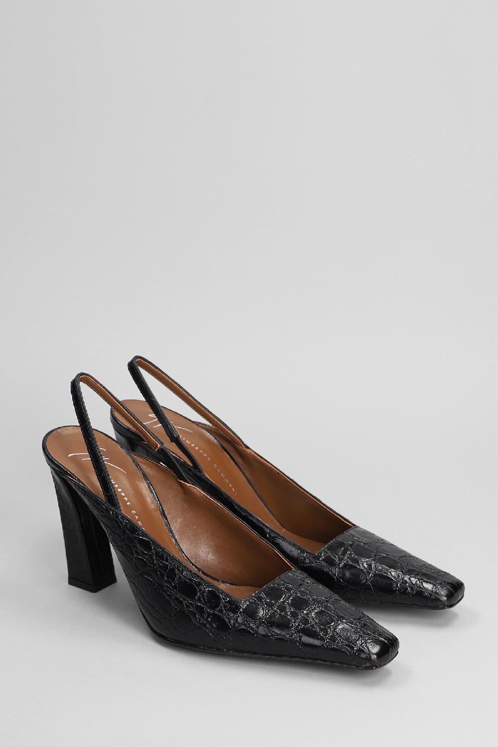 Deliberti Giuseppe Zanotti Decollete Brendha In Pelle Nera Cod. 402229 - Deliberti The Luxury Shopping