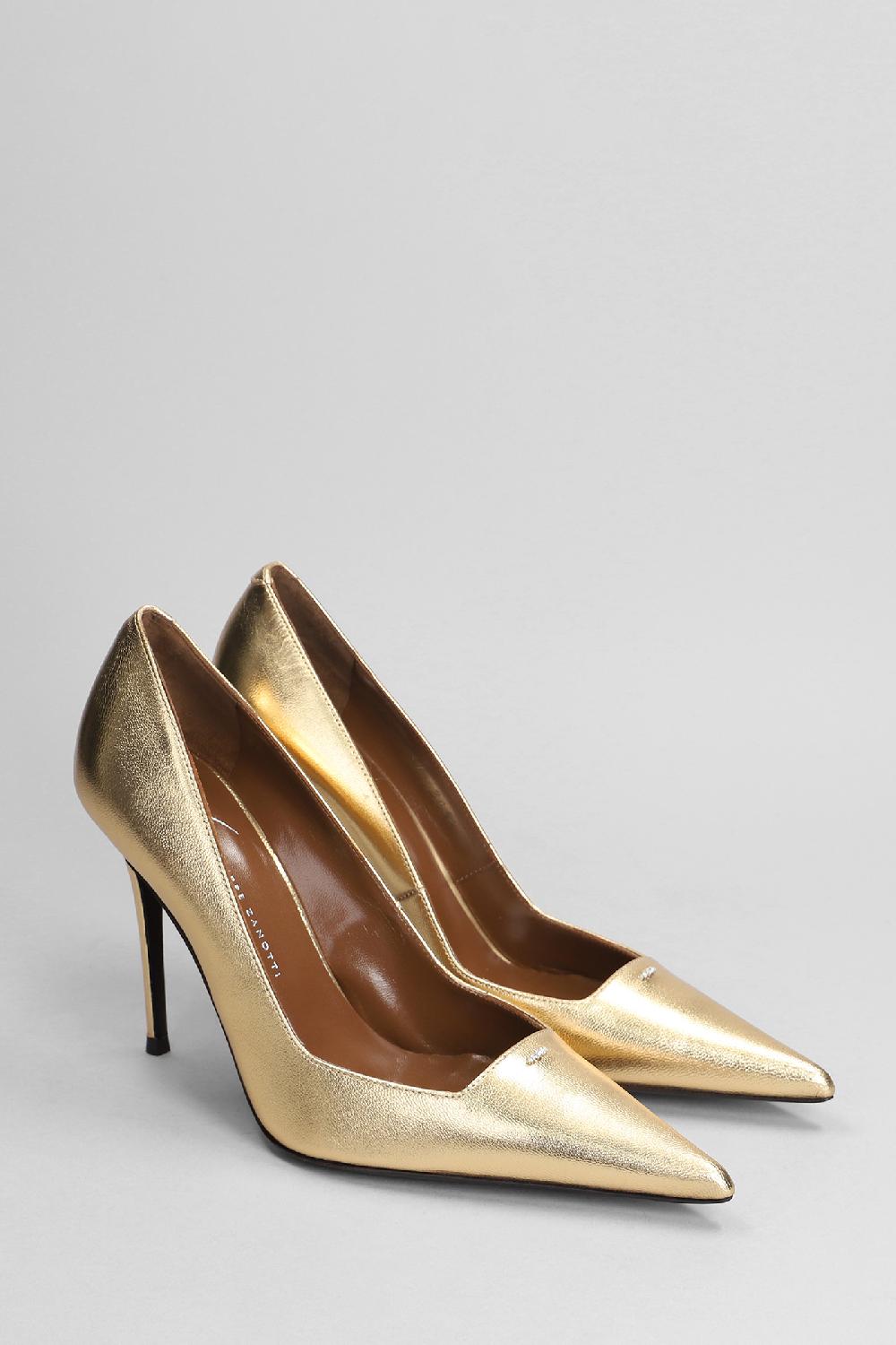 Deliberti Giuseppe Zanotti Decollete Raquel Pump 105 In Pelle Oro Cod. 403358 - Deliberti The Luxury Shopping