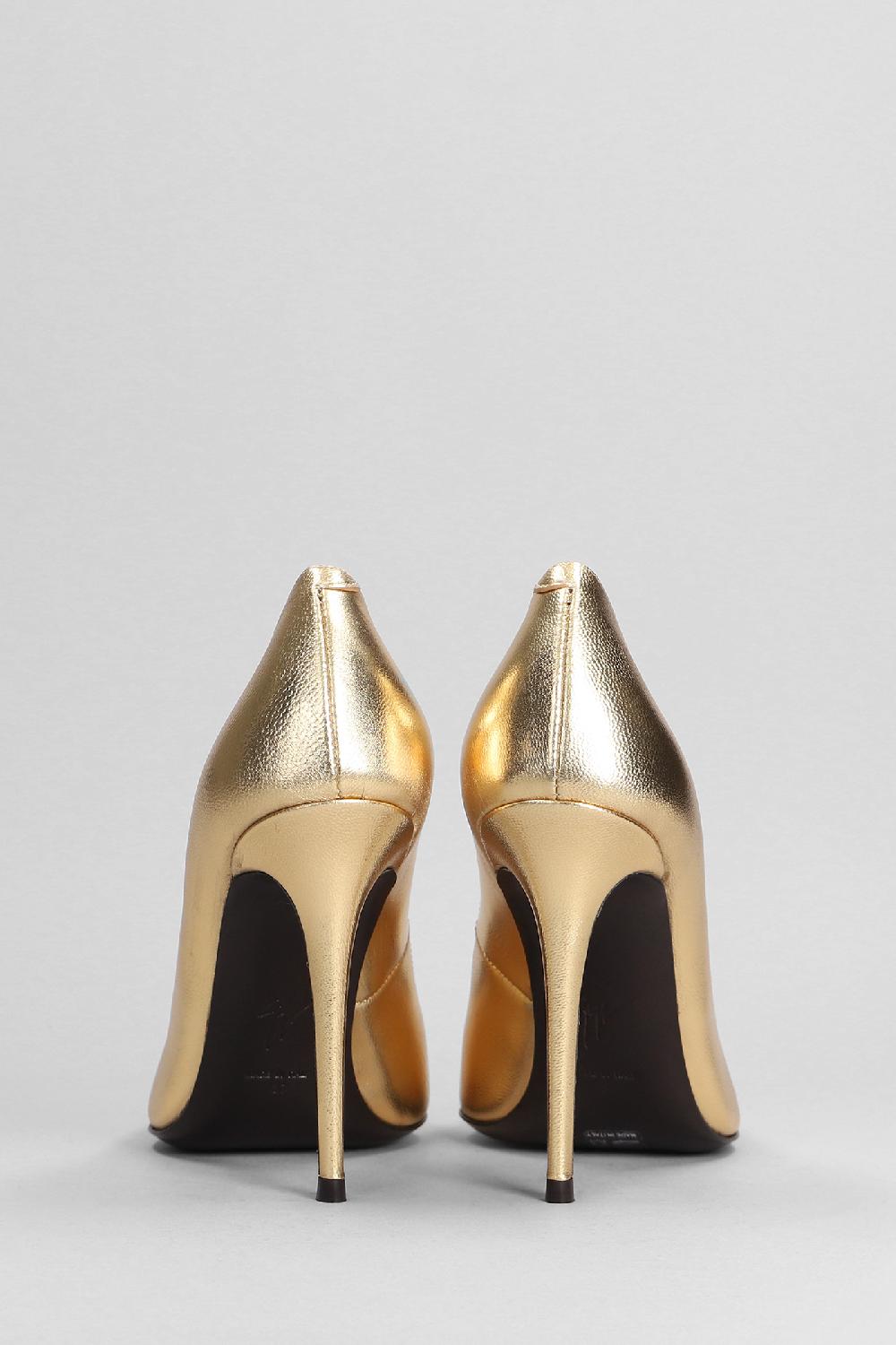 Deliberti Giuseppe Zanotti Decollete Raquel Pump 105 In Pelle Oro Cod. 403358 - Deliberti The Luxury Shopping