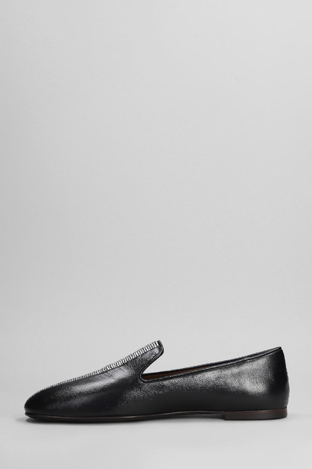 Deliberti Giuseppe Zanotti Mocassini In Pelle Nera Cod. 402817 - Deliberti The Luxury Shopping