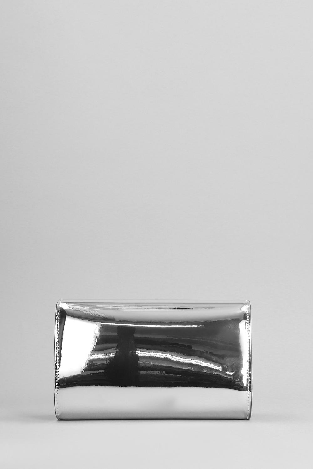 Deliberti Giuseppe Zanotti Pochette Cleopatra In Pelle Argento Cod. 401779 - Deliberti The Luxury Shopping
