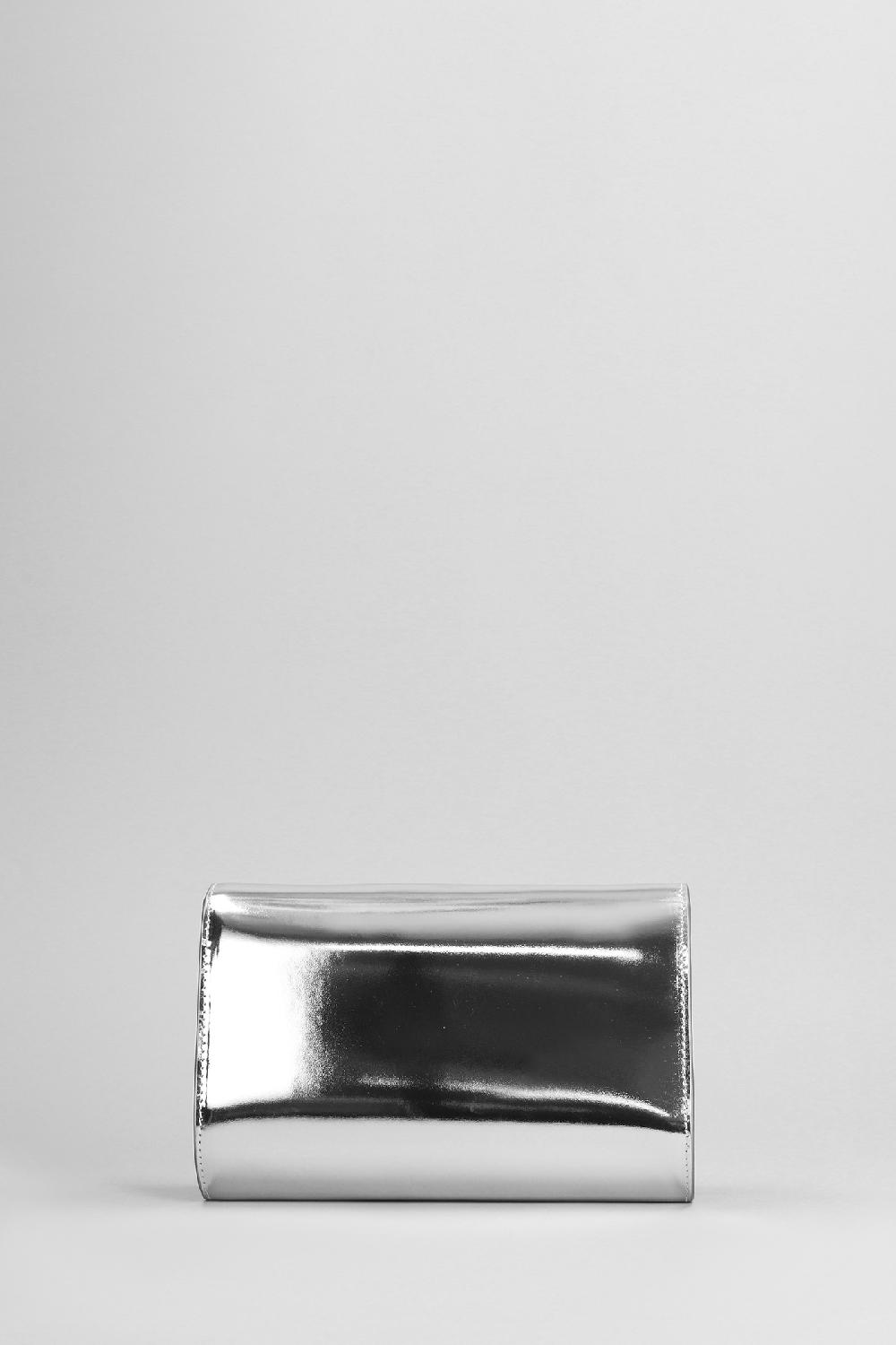 Deliberti Giuseppe Zanotti Pochette Cleopatra In Pelle Argento Cod. 402240 - Deliberti The Luxury Shopping