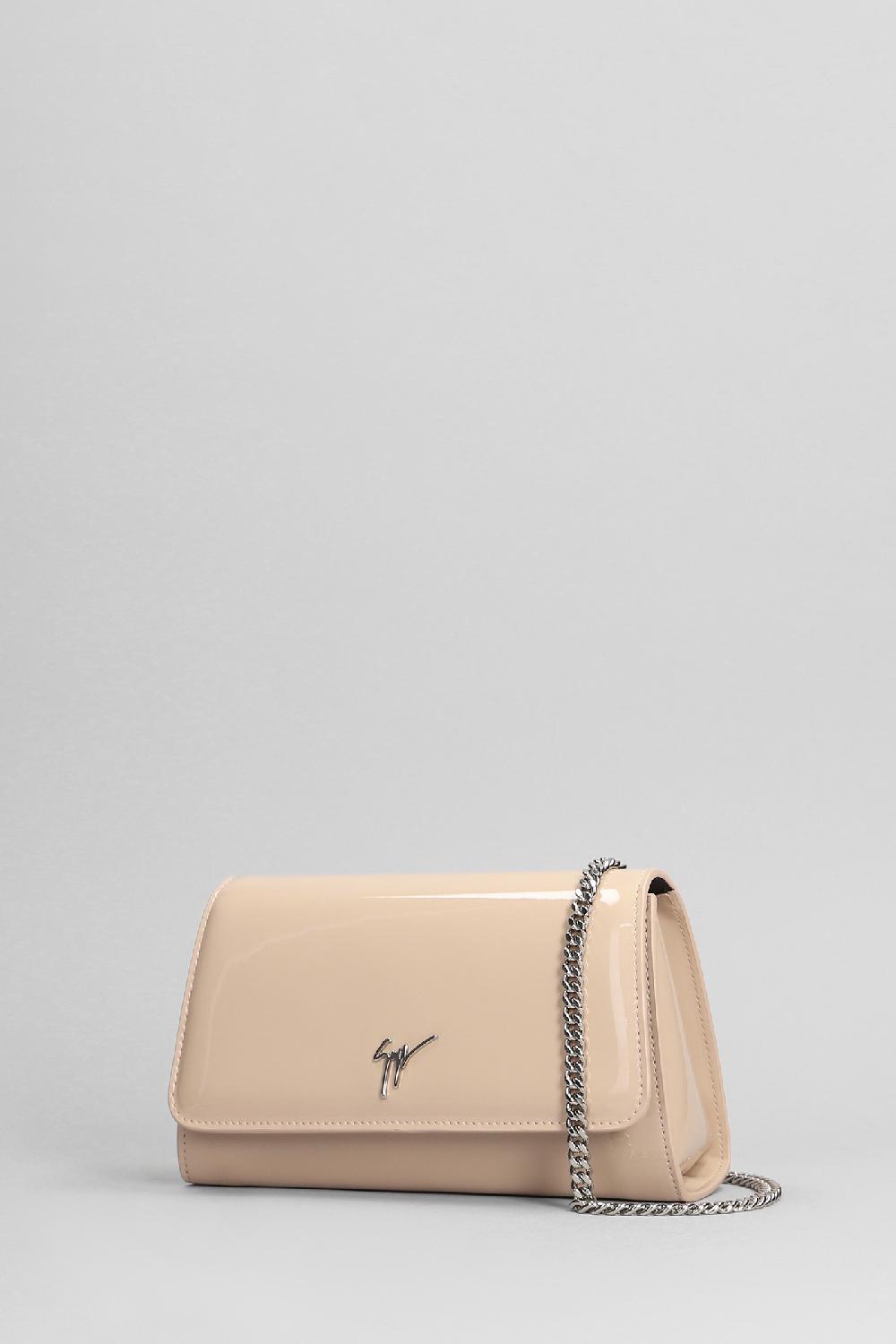 Deliberti Giuseppe Zanotti Pochette Cleopatra In Pelle Cipria Cod. 401208 - Deliberti The Luxury Shopping