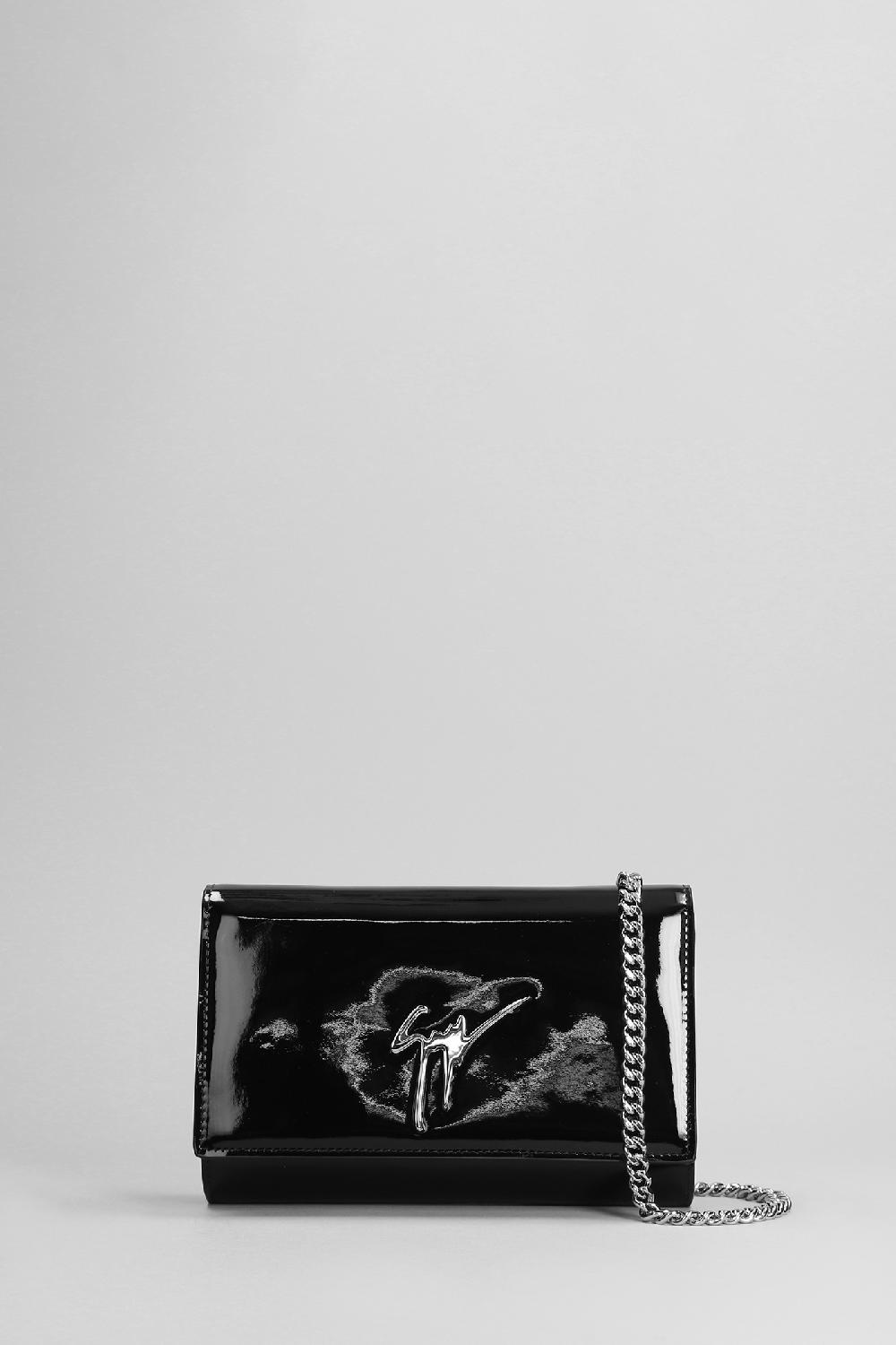 Deliberti Giuseppe Zanotti Pochette cleopatra in pelle nera cod. 402234 - Deliberti The Luxury Shopping