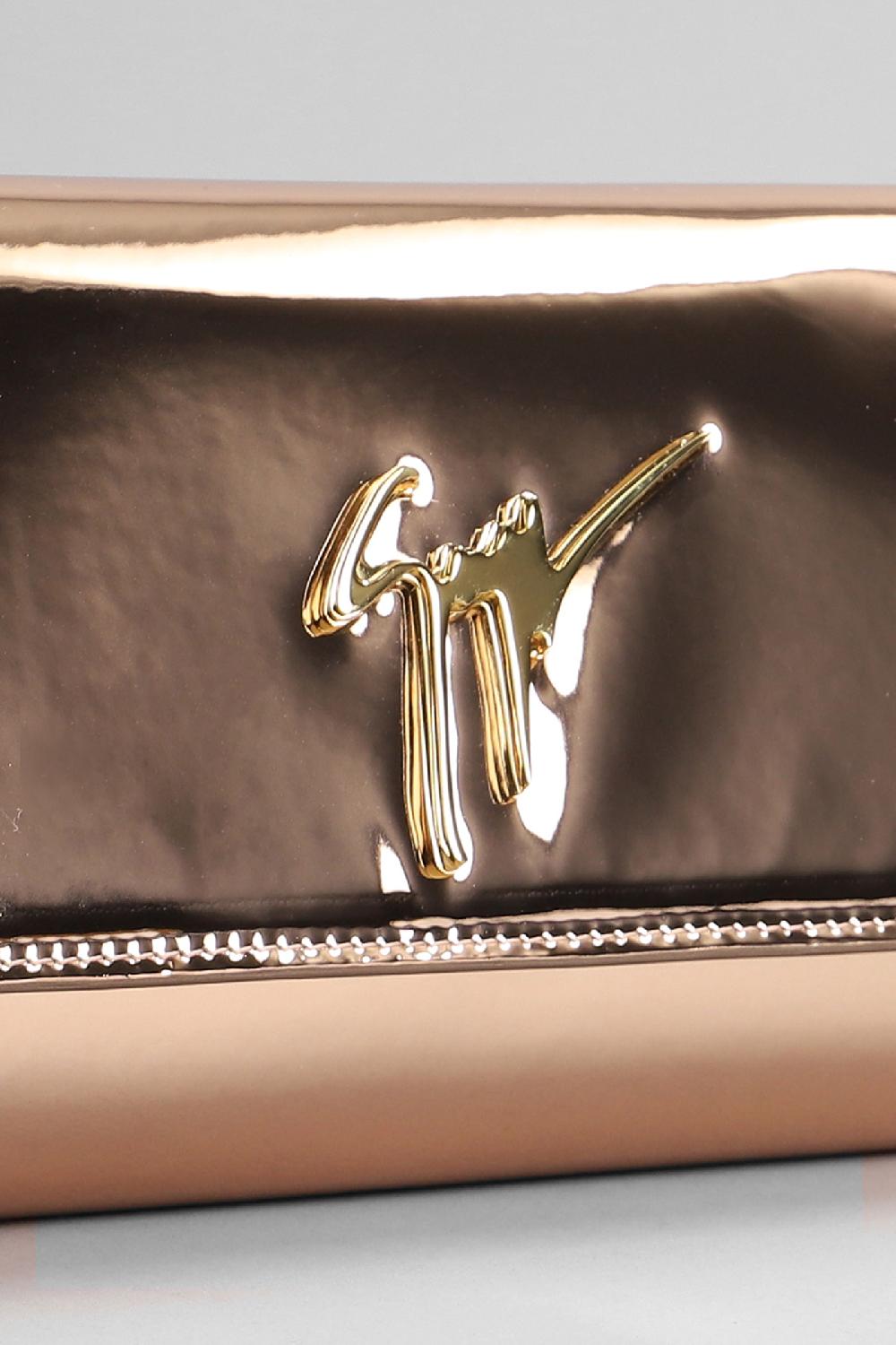 Deliberti Giuseppe Zanotti Pochette Cleopatra In Pelle Rame Cod. 393698 - Deliberti The Luxury Shopping