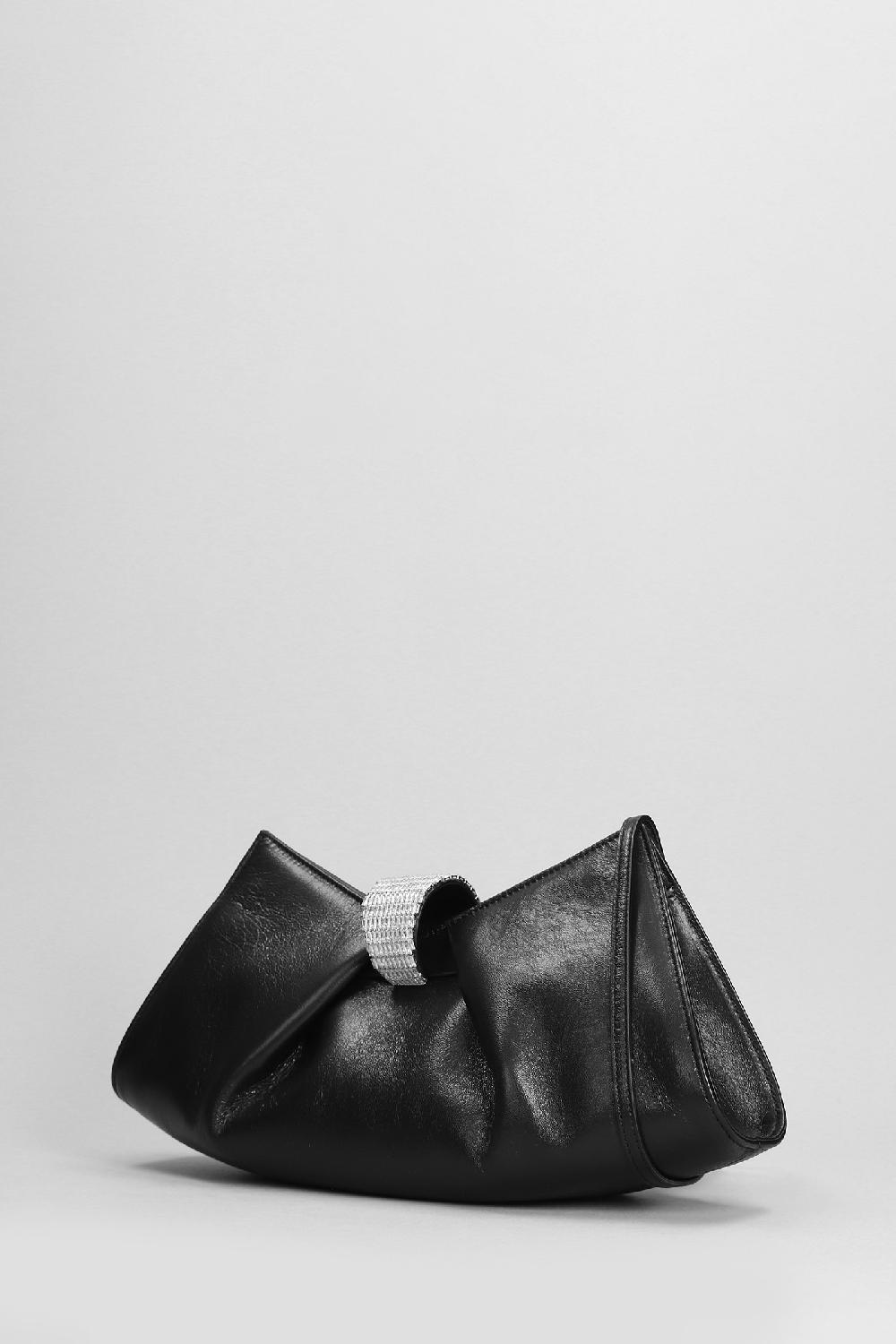 Deliberti Giuseppe Zanotti Pochette In Pelle Nera Cod. 403357 - Deliberti The Luxury Shopping